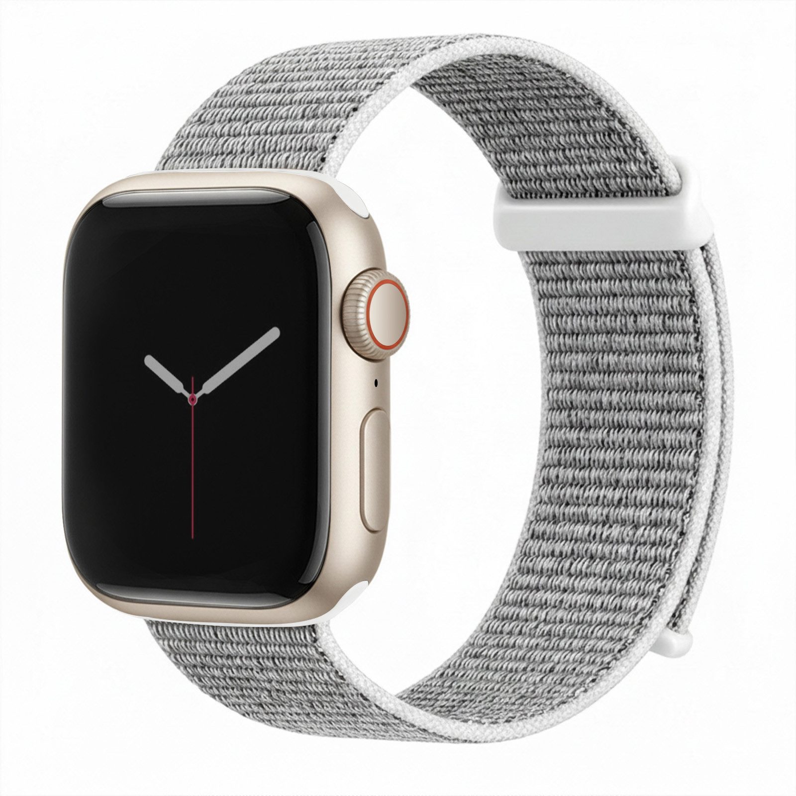 Tec-Expert Smartwatch-Armband für Apple Watch Series 8 45 mm Armband Ersatz Wechsel Band, Nylon Textil mit Klettverschluss, stufenlos Verstellbar, atmungsaktiv