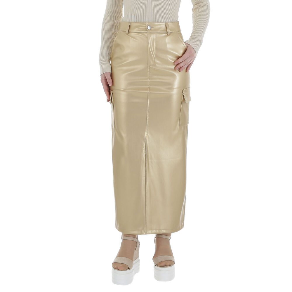 Ital-Design Lederimitatrock Damen Elegant (86365159) Stretch günstig online kaufen