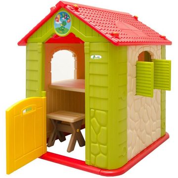 LittleTom Spielhaus Kinder Spielhaus ab 1 Garten Kinderhaus mit Tisch, Indoor Kinderspielhaus