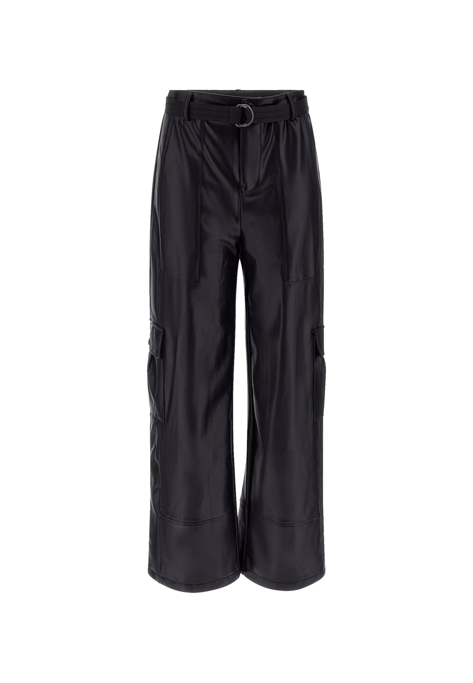 Guess Lederimitathose Cargohose Gwen PU Cargo Pant Hose (1-tlg)