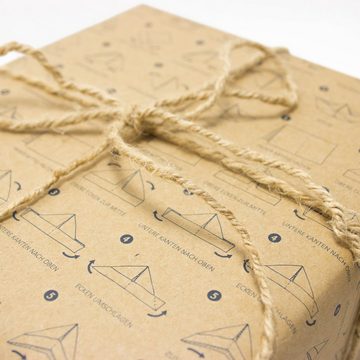 Bow & Hummingbird Geschenkpapier Geschenkpapier Papierschiffchen, 100 % Recyclingpapier