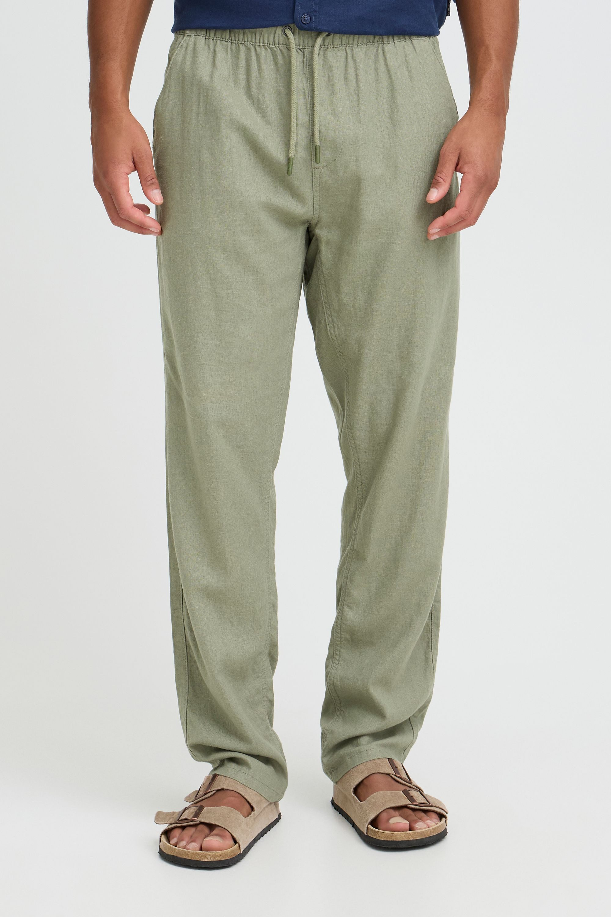 Blend Leinenhose BHLikas Stylische Chino-Leinenhose mit elastischem Bund