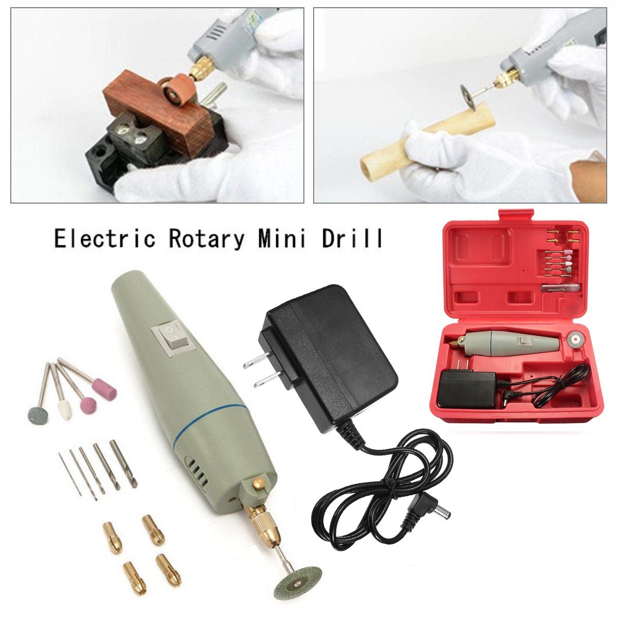 NASUM Fräsbohrer Maximale Präzision: Elektrischer Mini-Bohrer/Schleifset günstig online kaufen