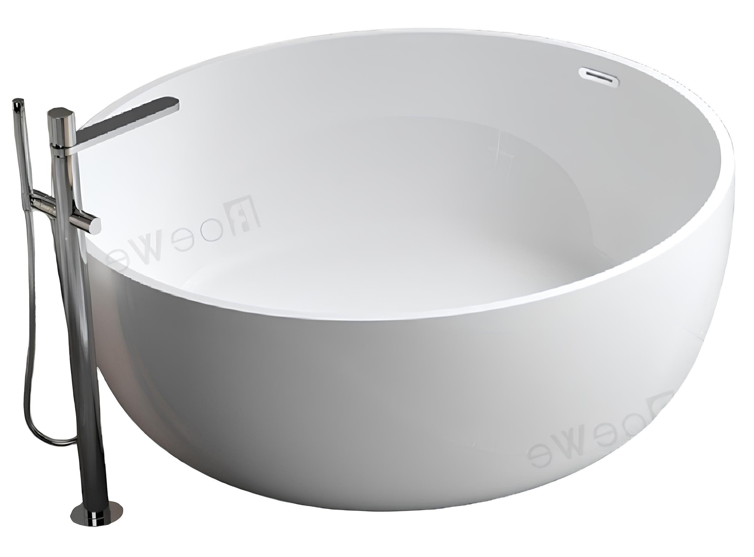 Xlmoebel Badewanne Freistehende runde Badewanne in elegantem Design, Hergestellt in Europa