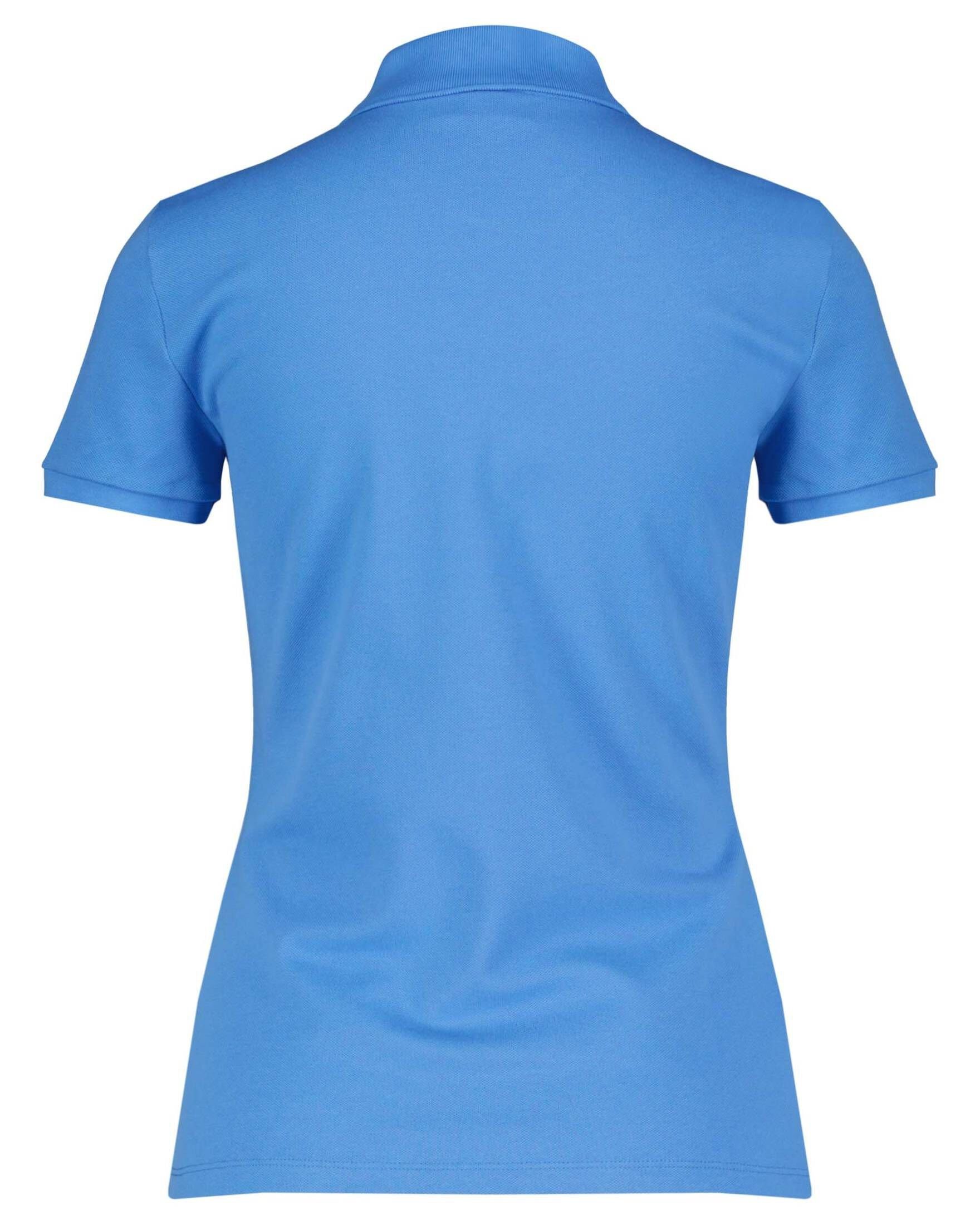 (57) Lacoste Slim Poloshirt Fit Poloshirt Damen (1-tlg) denim Kurzarm