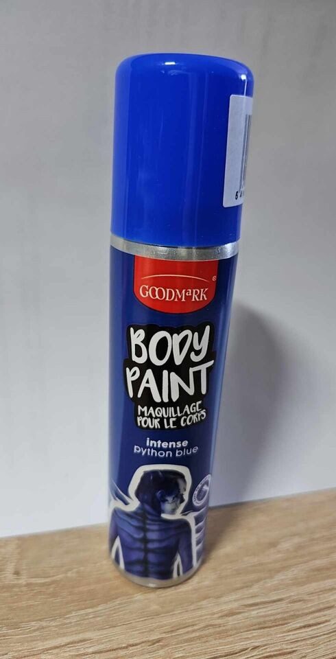 Orlob Theaterschminke Body Paint Haut & Gesicht Farbspray Körperfarbe blau rot grün 75 ml
