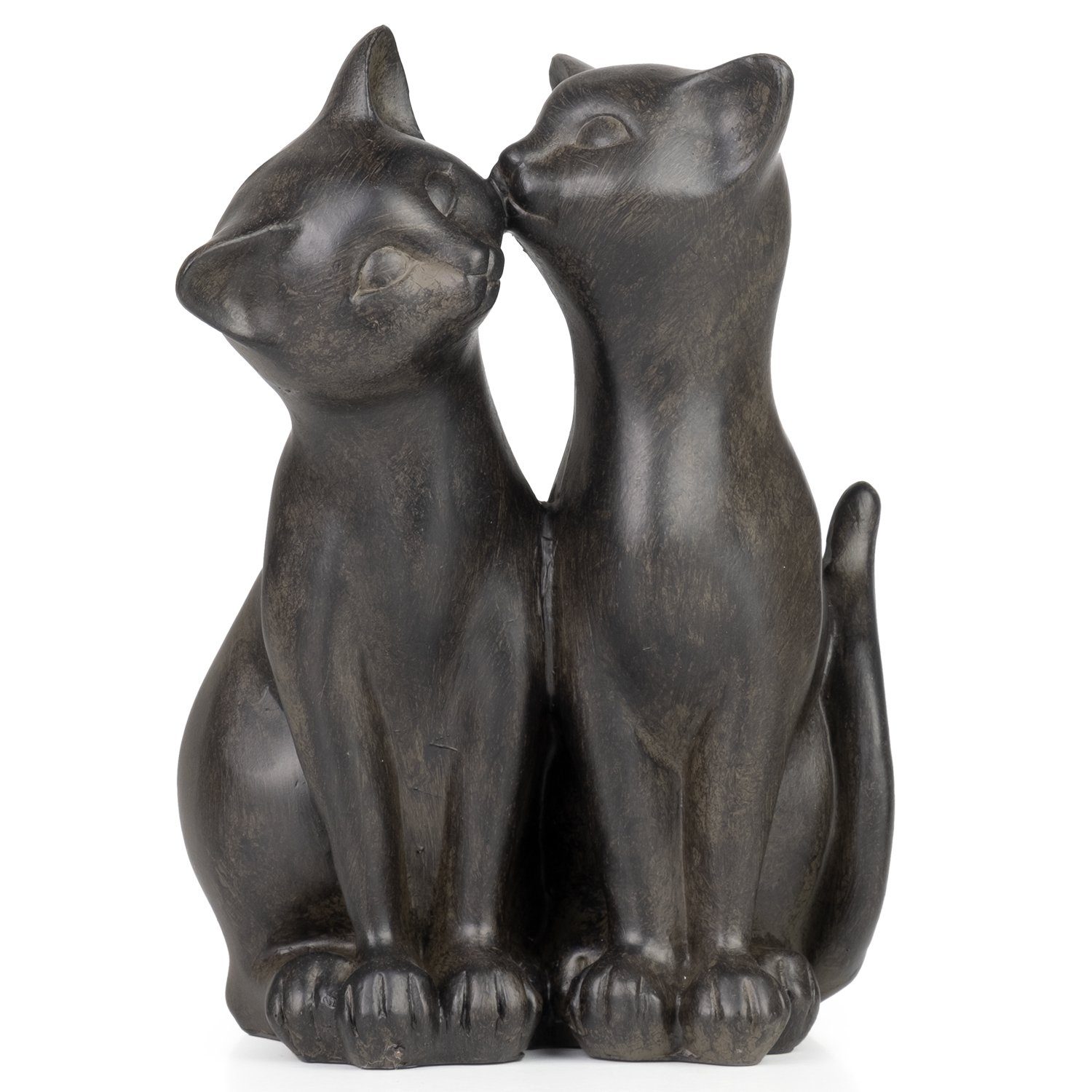 Moritz Dekofigur Dekofigur Schwarze Katze Paar 17 cm, Polyresin Figuren Dek günstig online kaufen