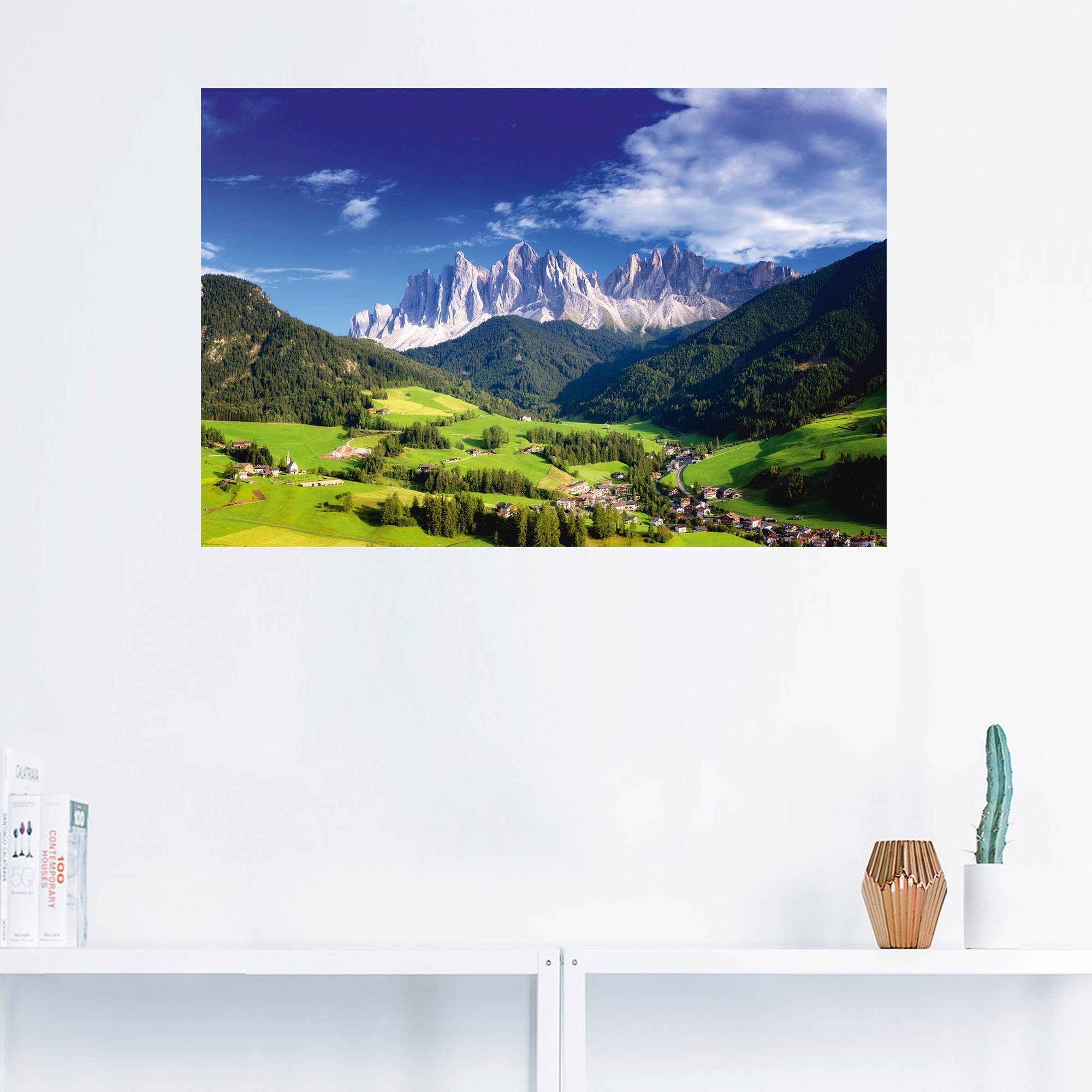 Artland Wandbild »Südtirol«, Berge & Alpenbilder (1 Stück), in vielen Größen & Produktarten - Alubild / Outdoorbild für den Außenbereich, Leinwandbild, Poster, Wandaufkleber / Wandtattoo auch für Badezimmer geeignet-HomeTrends