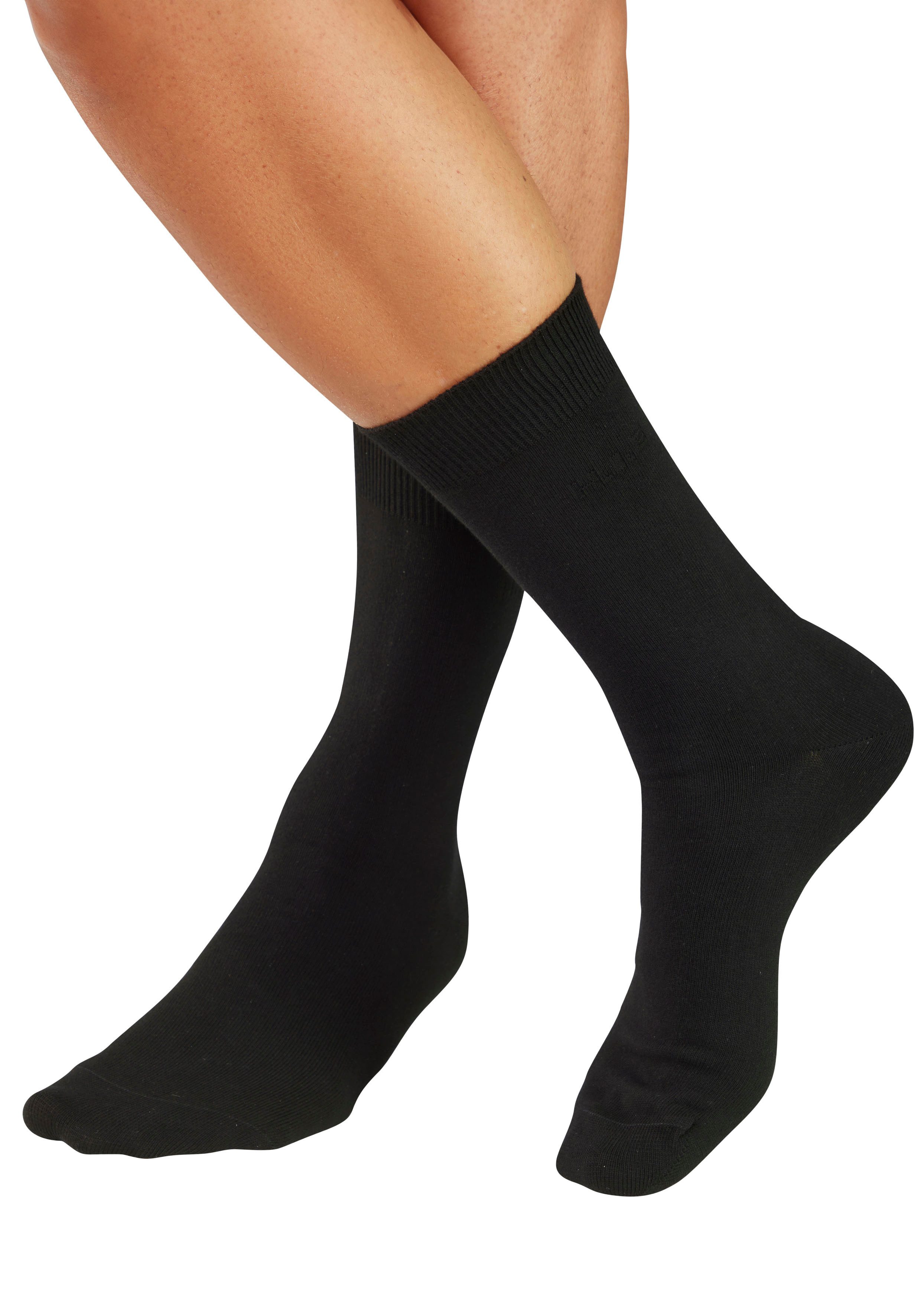 H.I.S Businesssocken Herrensocken, Männdersocken, uni Anzugsocken, (Packung, 5-Paar) mit klassischem Rippbündchen, ohne drückende Naht
