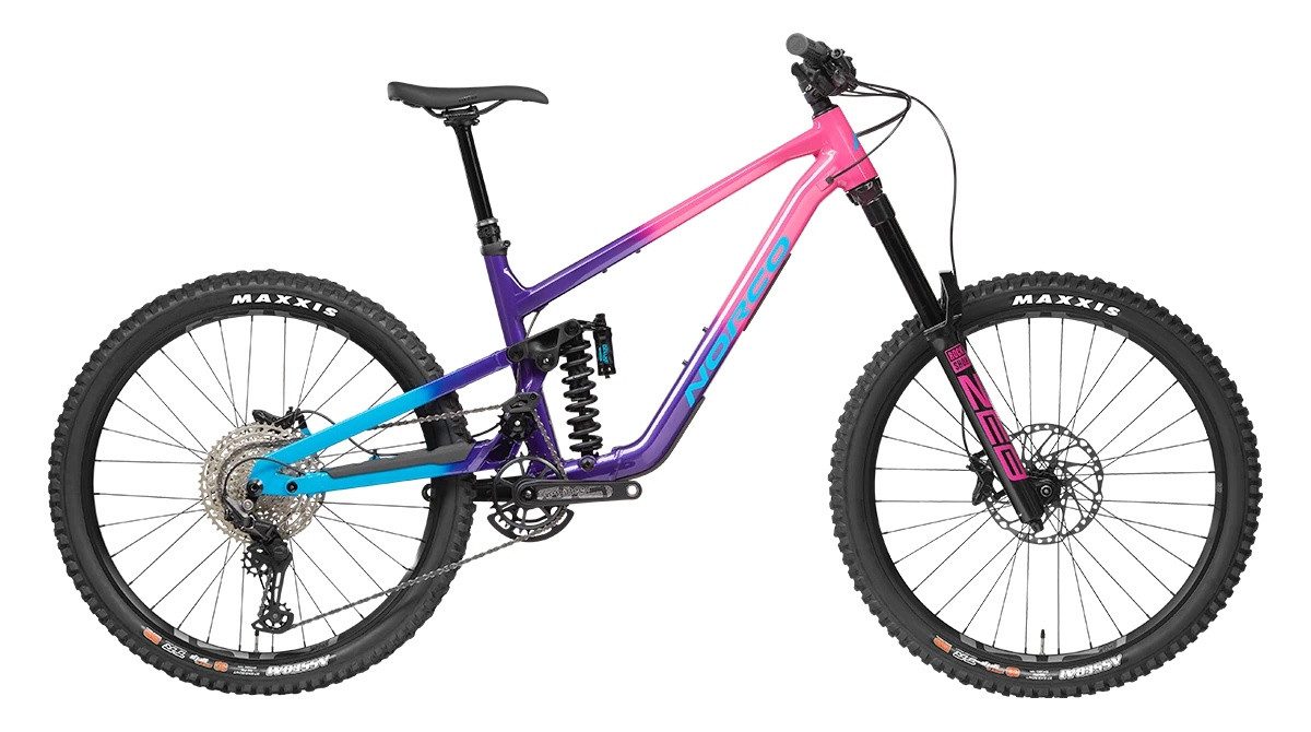 NORCO Mountainbike MTB Fully Shore 2 Purple Pink/Blue 27,5" Diamant, 12 Gang Shimano Shimano Deore RD-M6100 12spd Schaltwerk