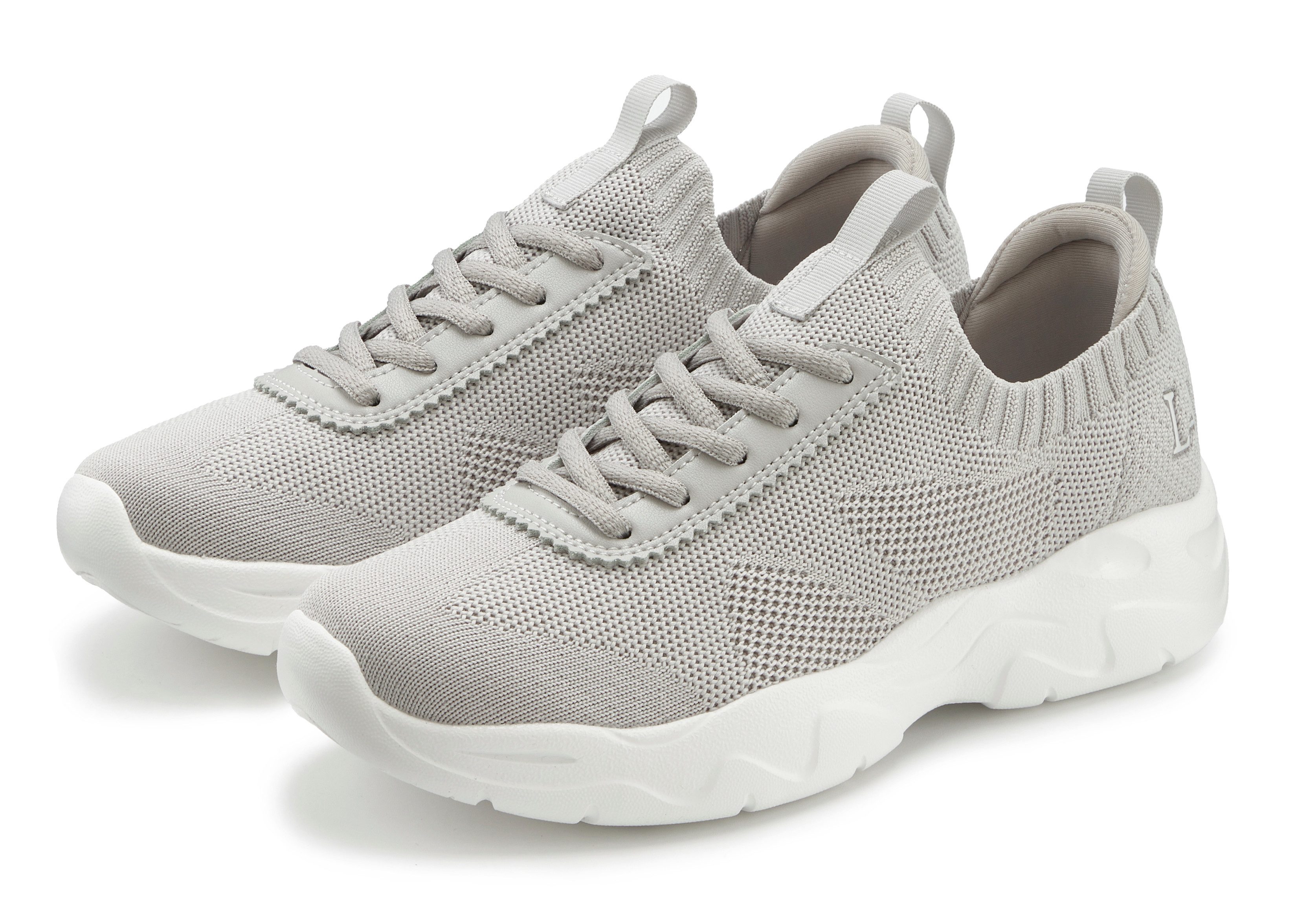 LASCANA ACTIVE Turnschuhe, Sneaker ultraleicht und bequem zum Reinschlüpfen mit Zierschnürung VEGAN