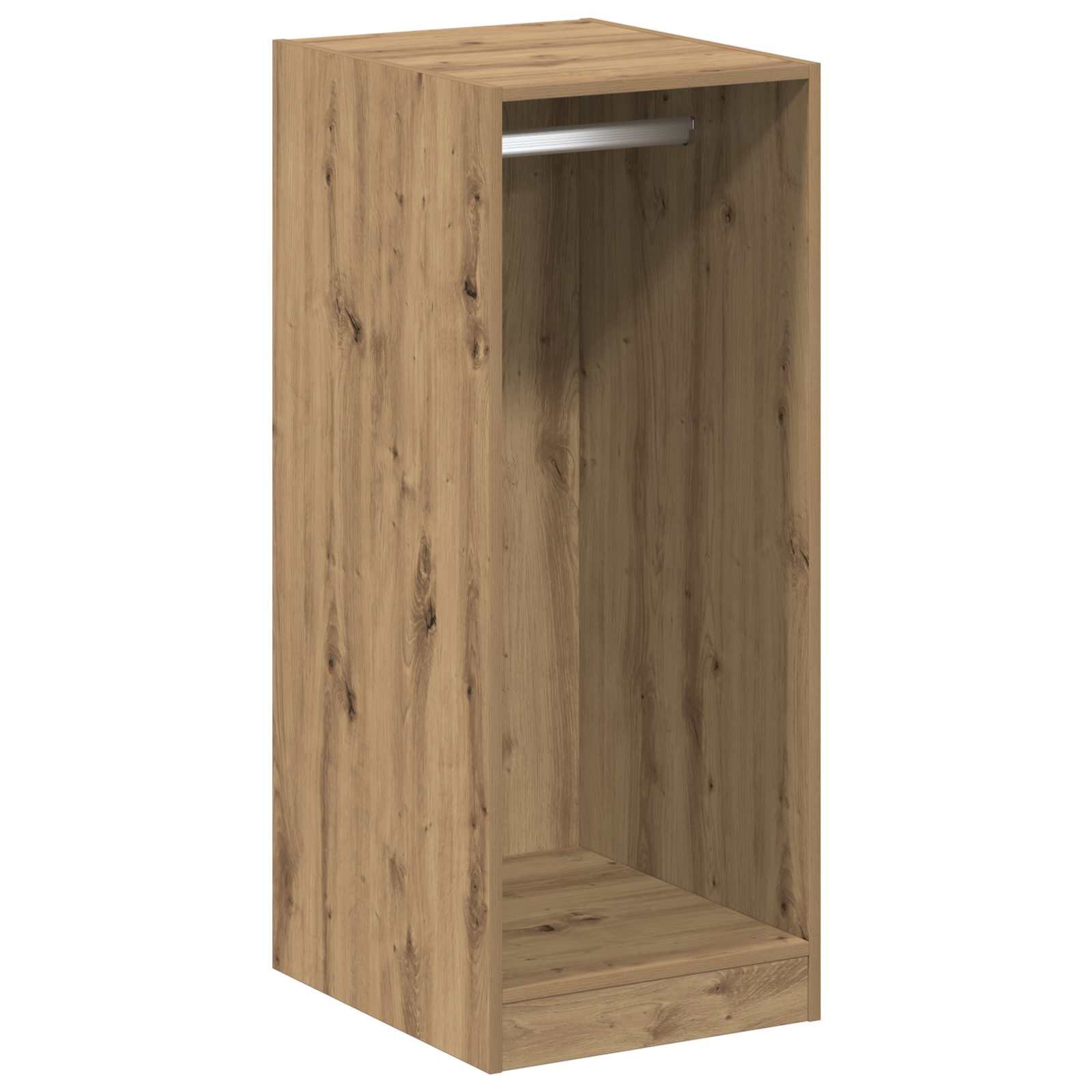vidaXL Kleiderschrank mit Regal Artisan-Eiche 41 x 48 x 102 cm, (1 St)