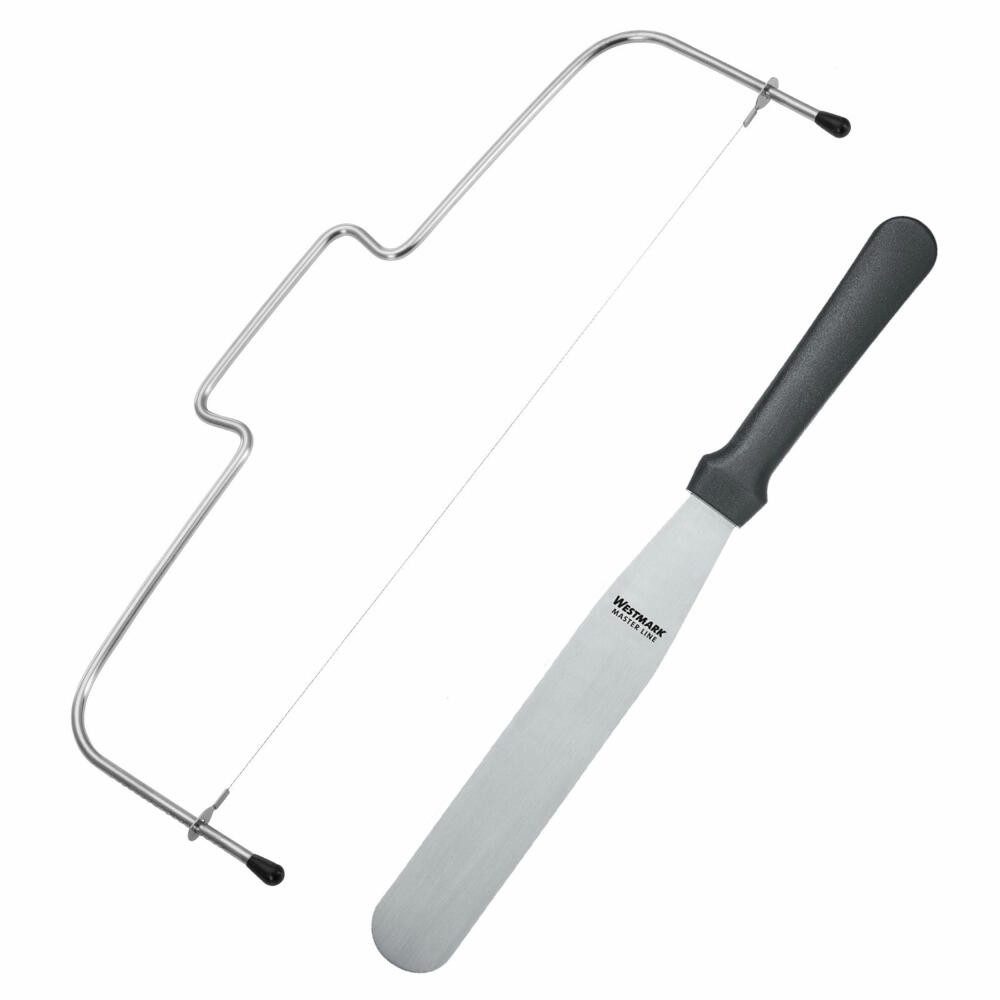 WESTMARK Tortenbodenteiler Backset 2tlg., Tortenbodenteiler + Streichpalette