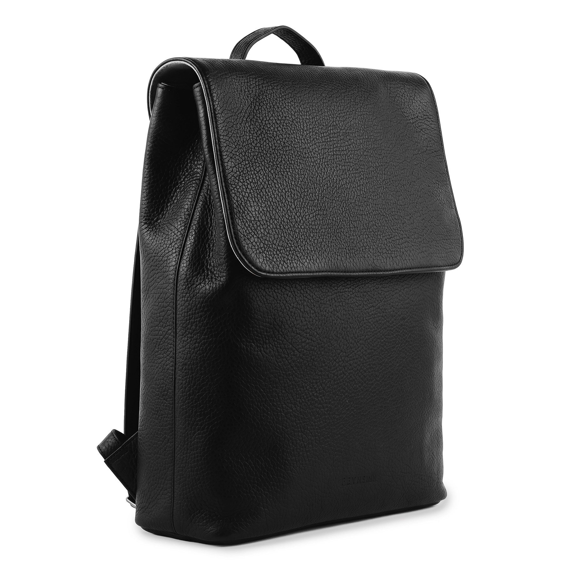 FEYNSINN Rucksack echt Leder Rucksack groß Ledertasche schwarz ALVA, Cityrucksack Echtleder, Leder-Rucksack Daypack Damen schwarz