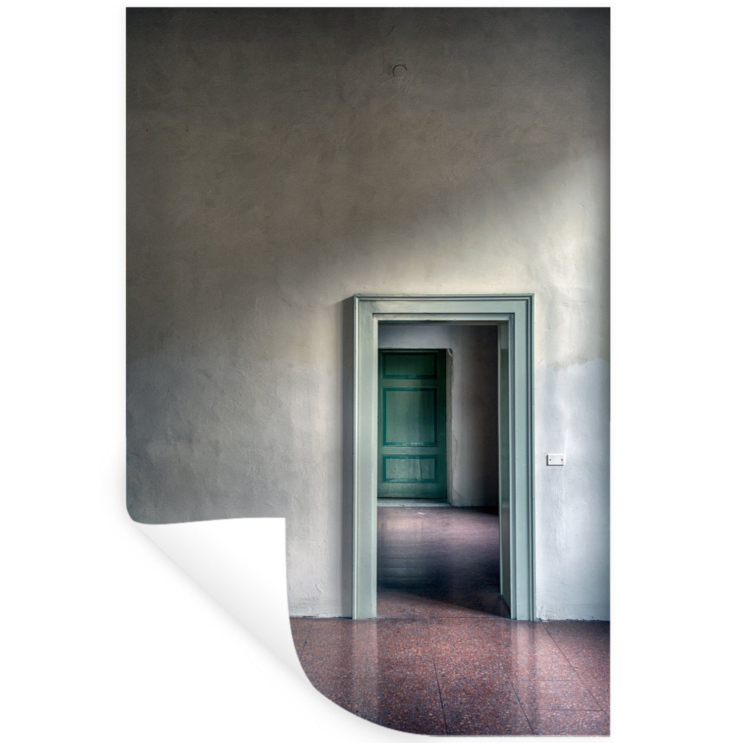 MuchoWow Tür - (1 Selbstklebend, - Haus Schlafzimmer - Abstrakt Architektur Wandaufkleber, Wandsticker Wohnzimmer, Wandtattoo, St),