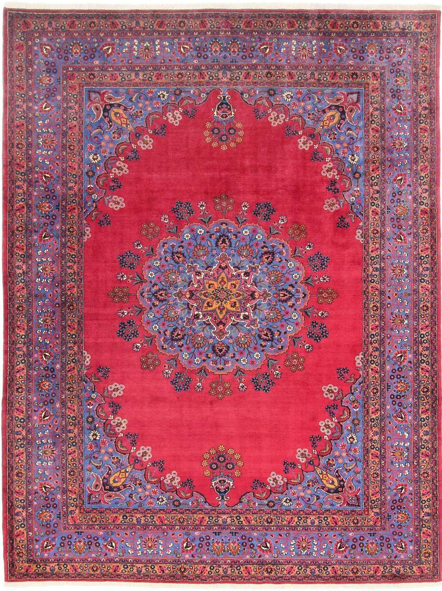 Orientteppich Mashhad 305x399 Handgeknüpfter Orientteppich / Perserteppich, Nain Trading, rechteckig, Höhe: 12 mm