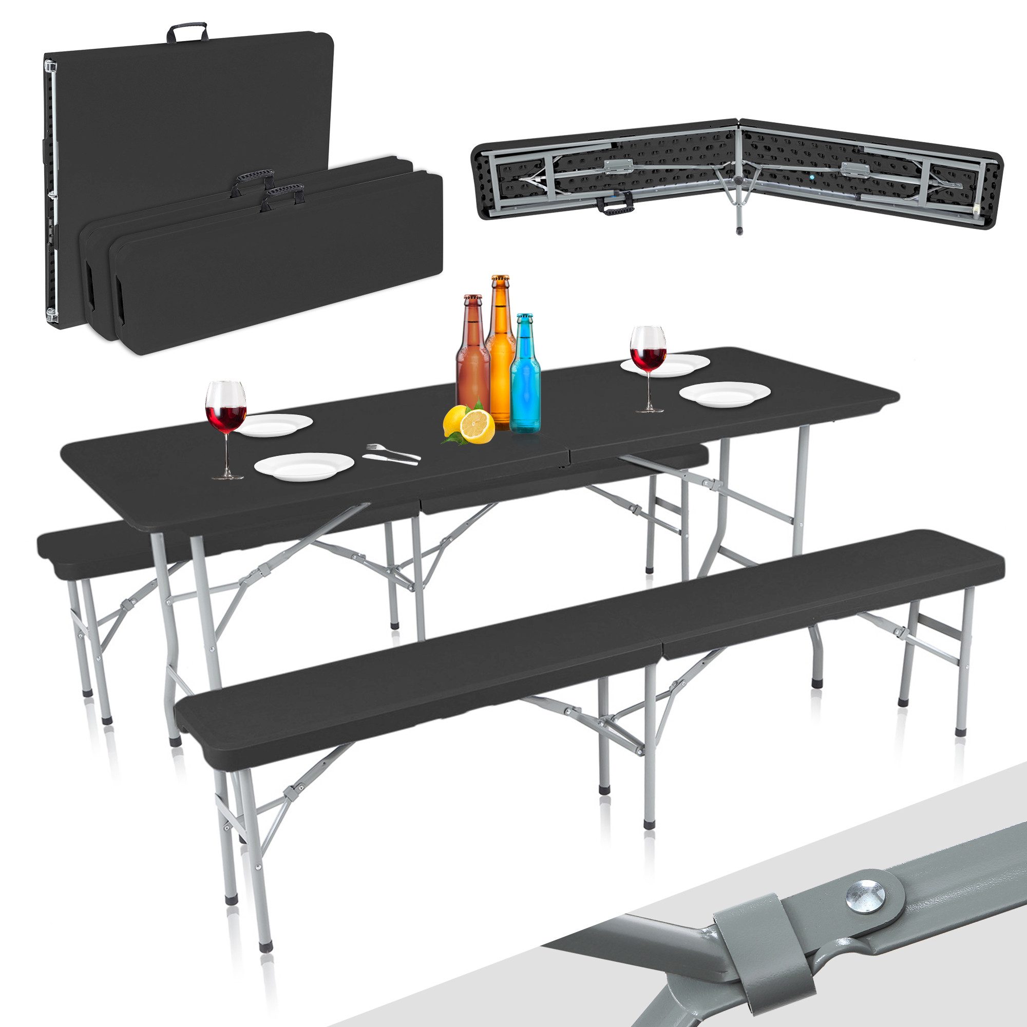 Strattore Essgruppe Buffettisch Bierzeltgarnitur aus Kunststoff günstig online kaufen