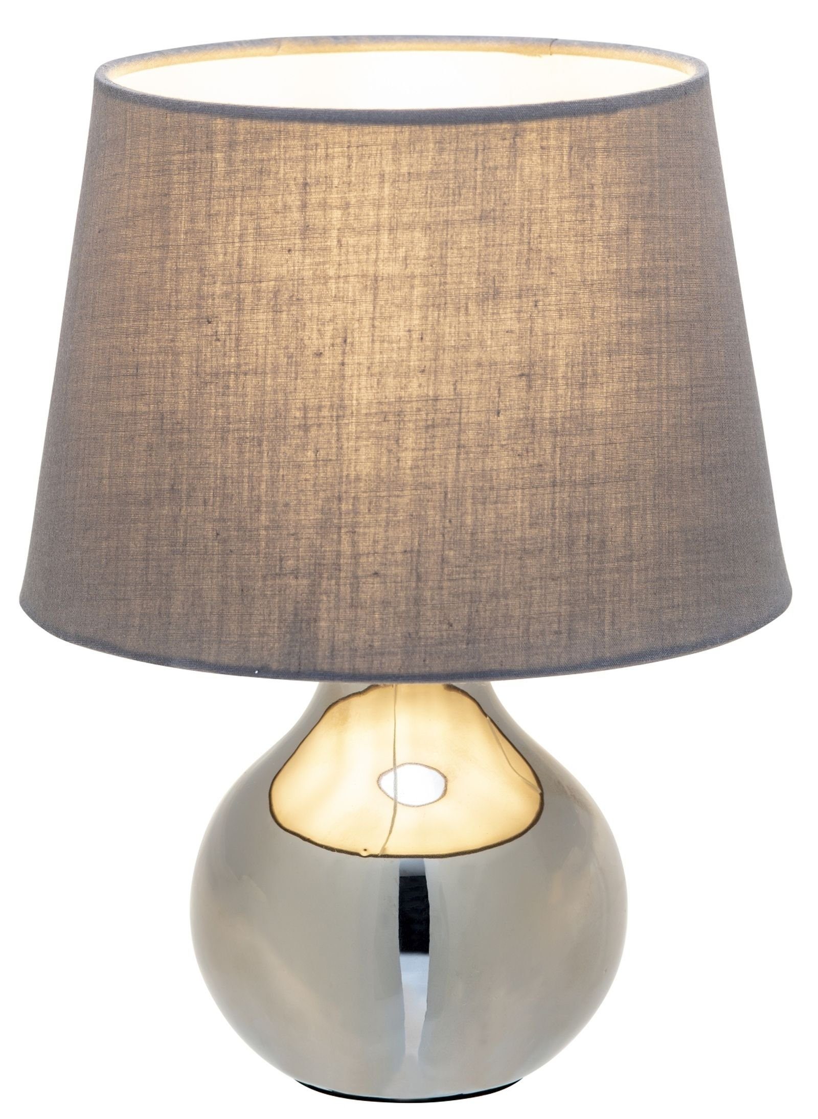 bmf-versand Tischleuchte Nino Leuchten Tischlampe Wohnzimmer Tischleuchte Schlafzimmer grau