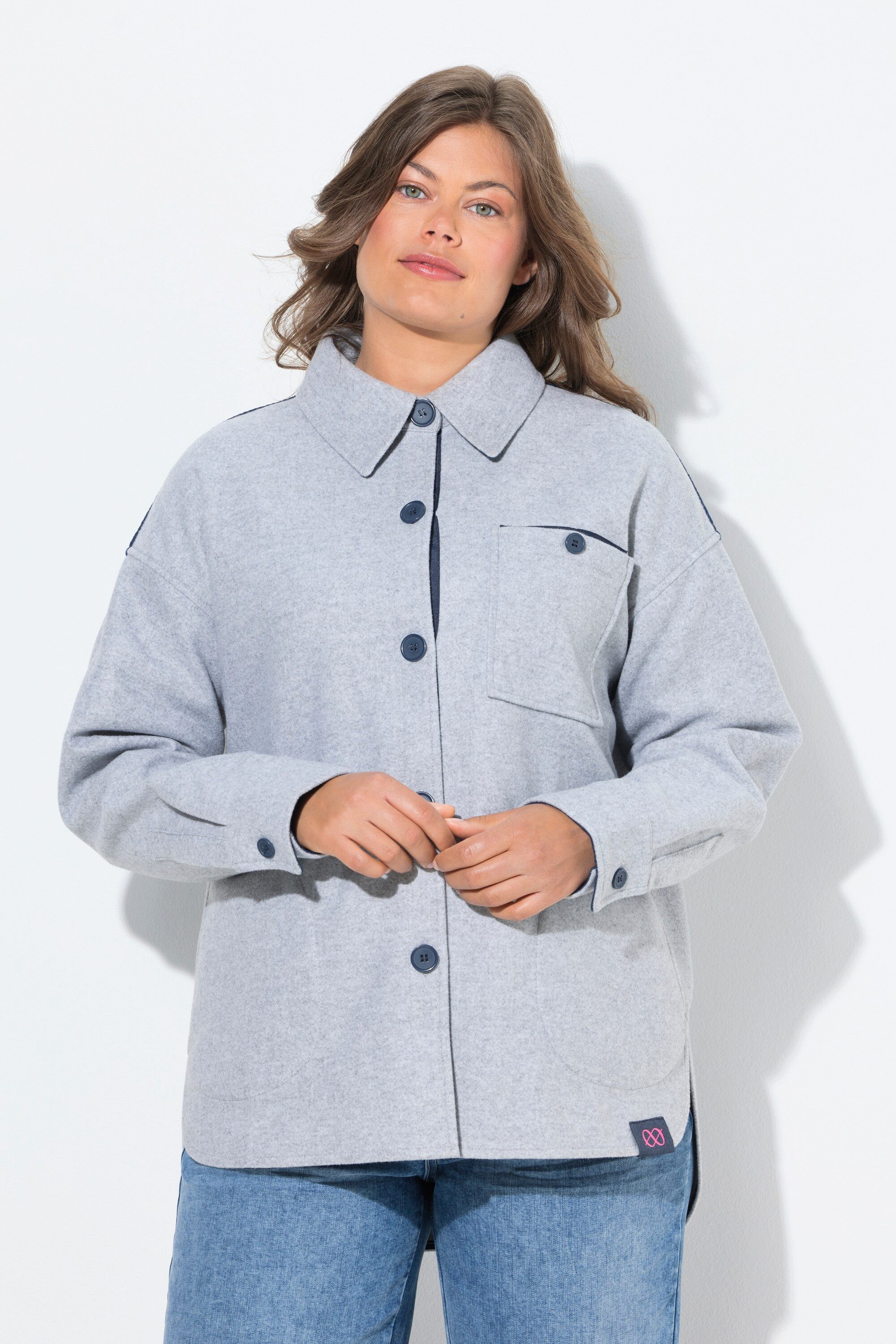 Laurasøn Sommerjacke Flanell Hemdjacke Langarm
