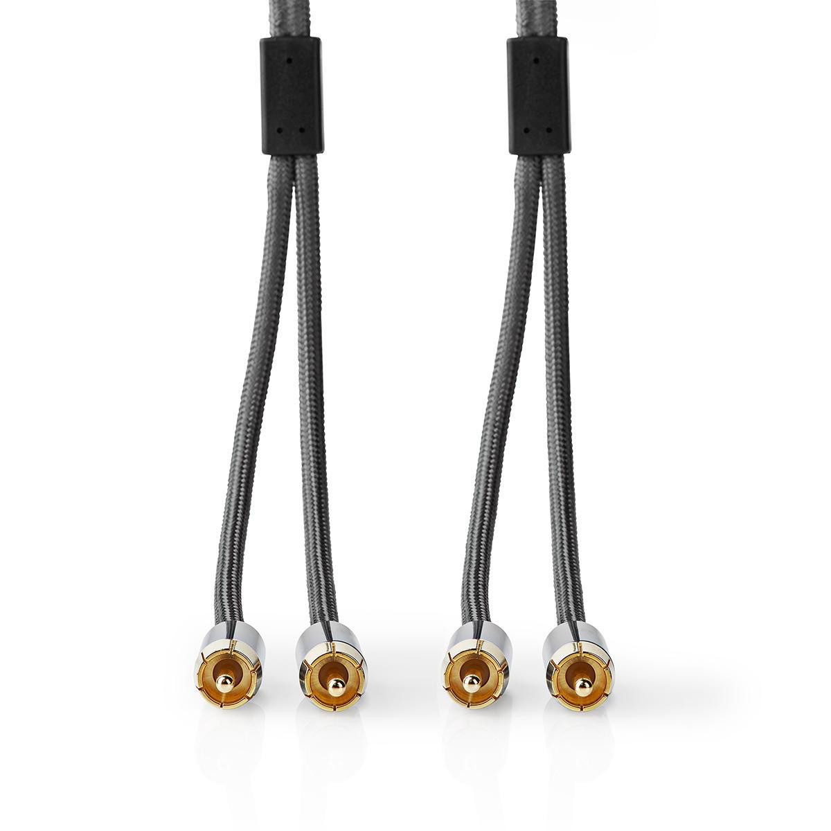 Nedis CATB24200GY10 Audio- & Video-Kabel, Für Heimkino, TV und Hi-Fi, langlebiges Design, OFC-Leiter