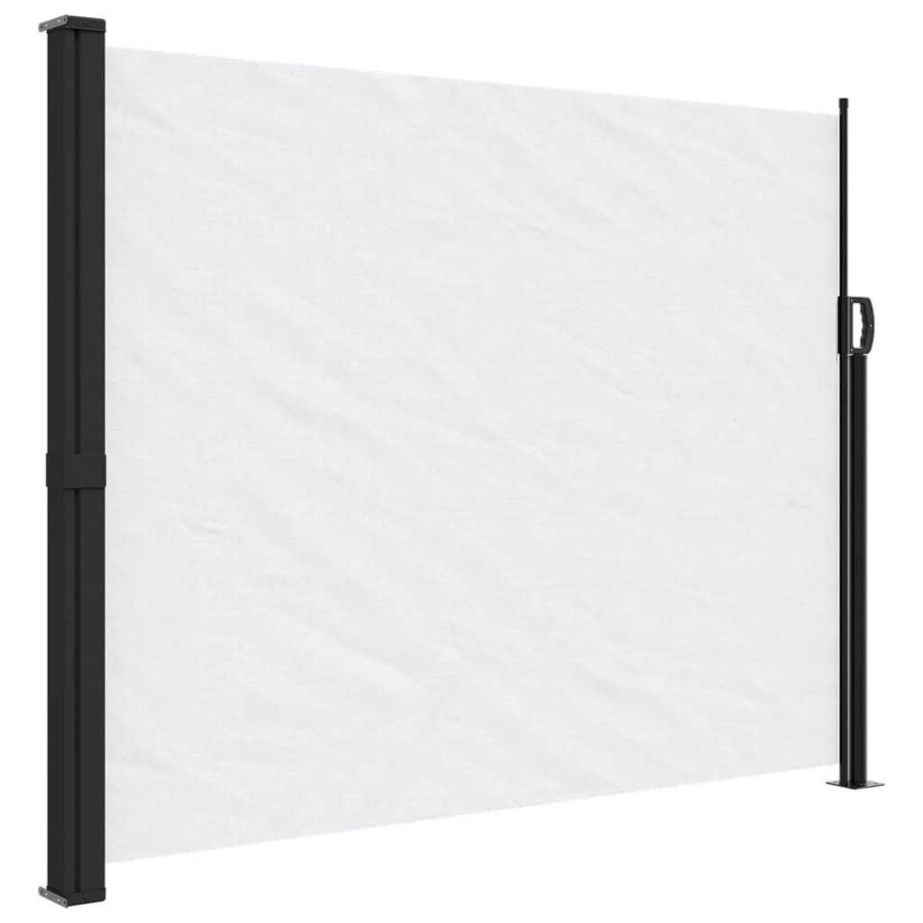 vidaXL Seitenmarkise 160 x 300 cm Seitenmarkise Ausziehbar Weiß 160x300 cm