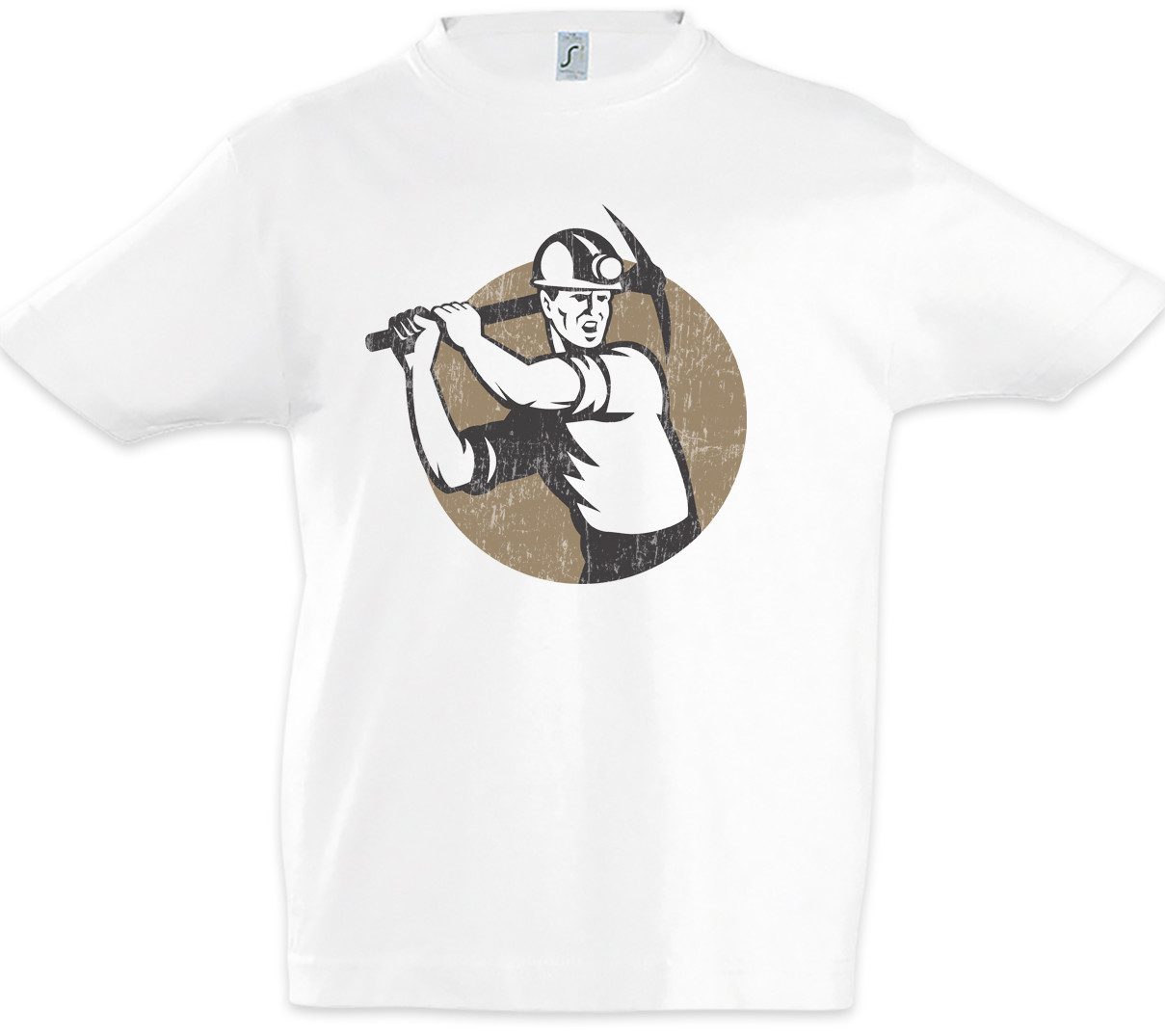 Print-Shirt Miner VI Kinder T-Shirt Bergarbeiter Bergmann Kumpel Mine