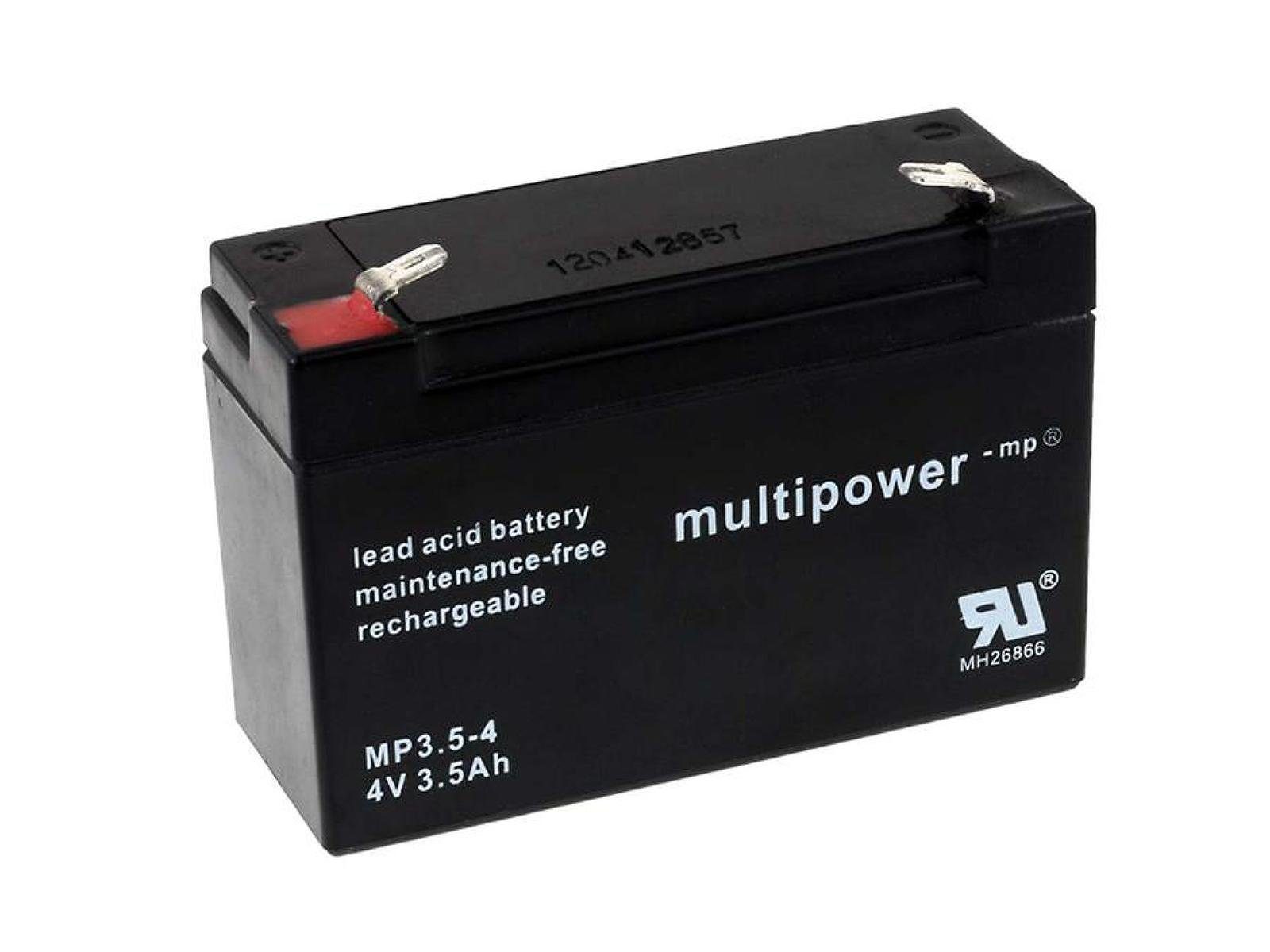(4 Bleiakkus MP3,5-4 Bleiakku (multipower) V) mAh 3500 Powery Powery
