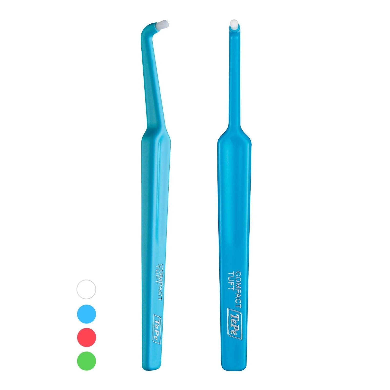 TePe Zahnbürste TePe Compact Tuft Einbüschelbürste, Spezialbürste, 5 Stück, Abgewinkelter Kopf