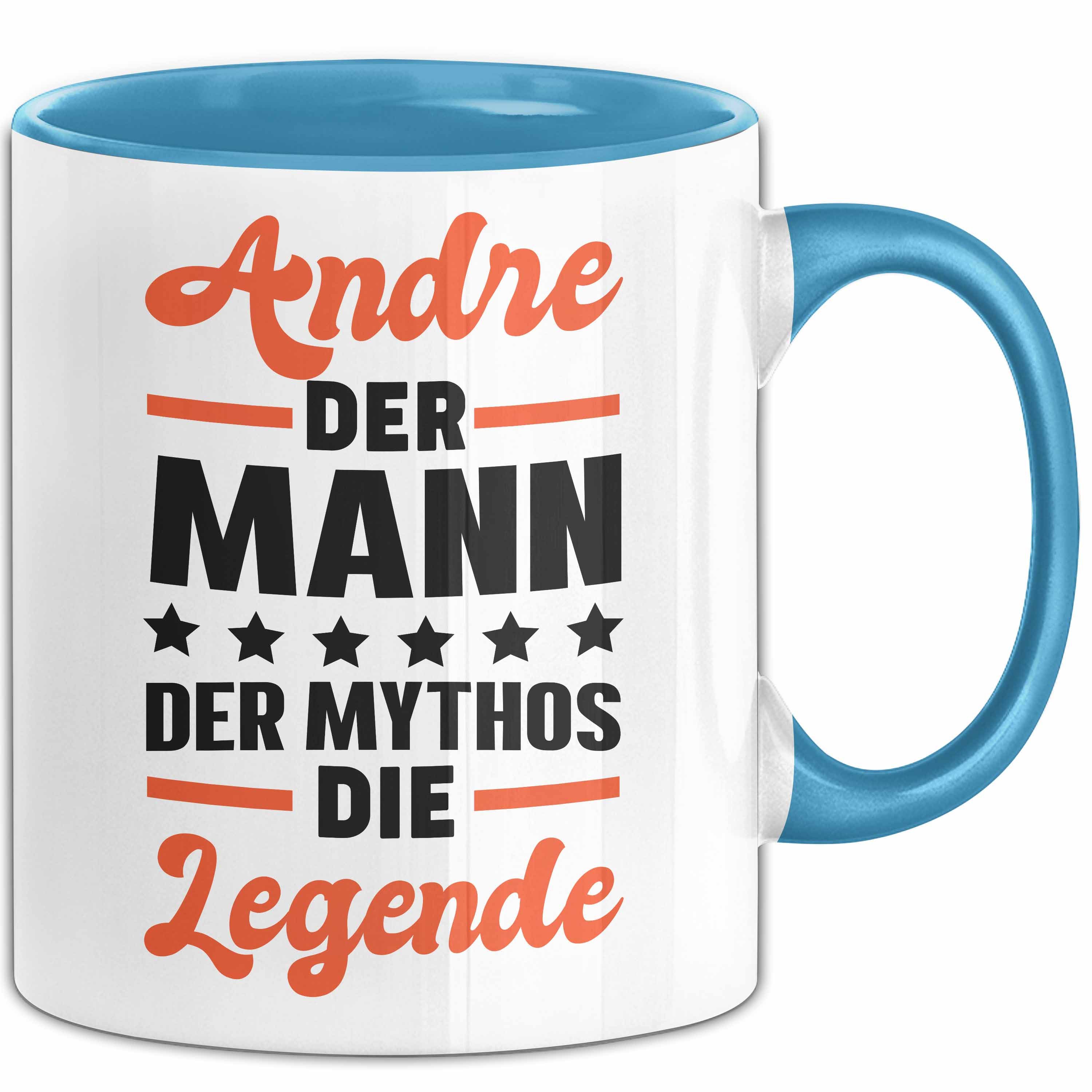 Trendation Tasse Andre Tasse Geschenk Name Andre Der Mann Der Mythos Die Legende Kaffee