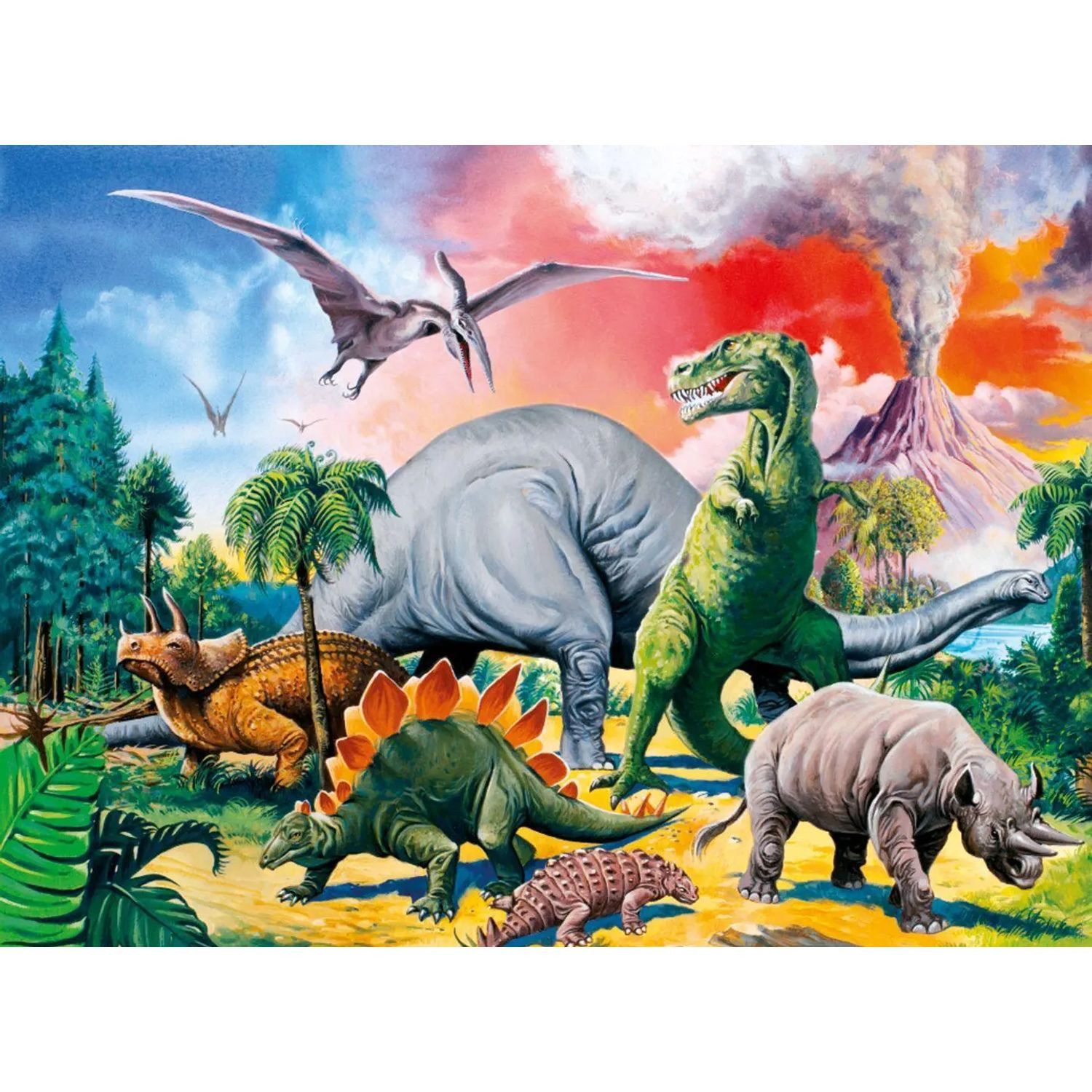 Ravensburger Puzzle Unter Dinosauriern. Puzzle 100 Teile XXL, 100 Puzzleteile