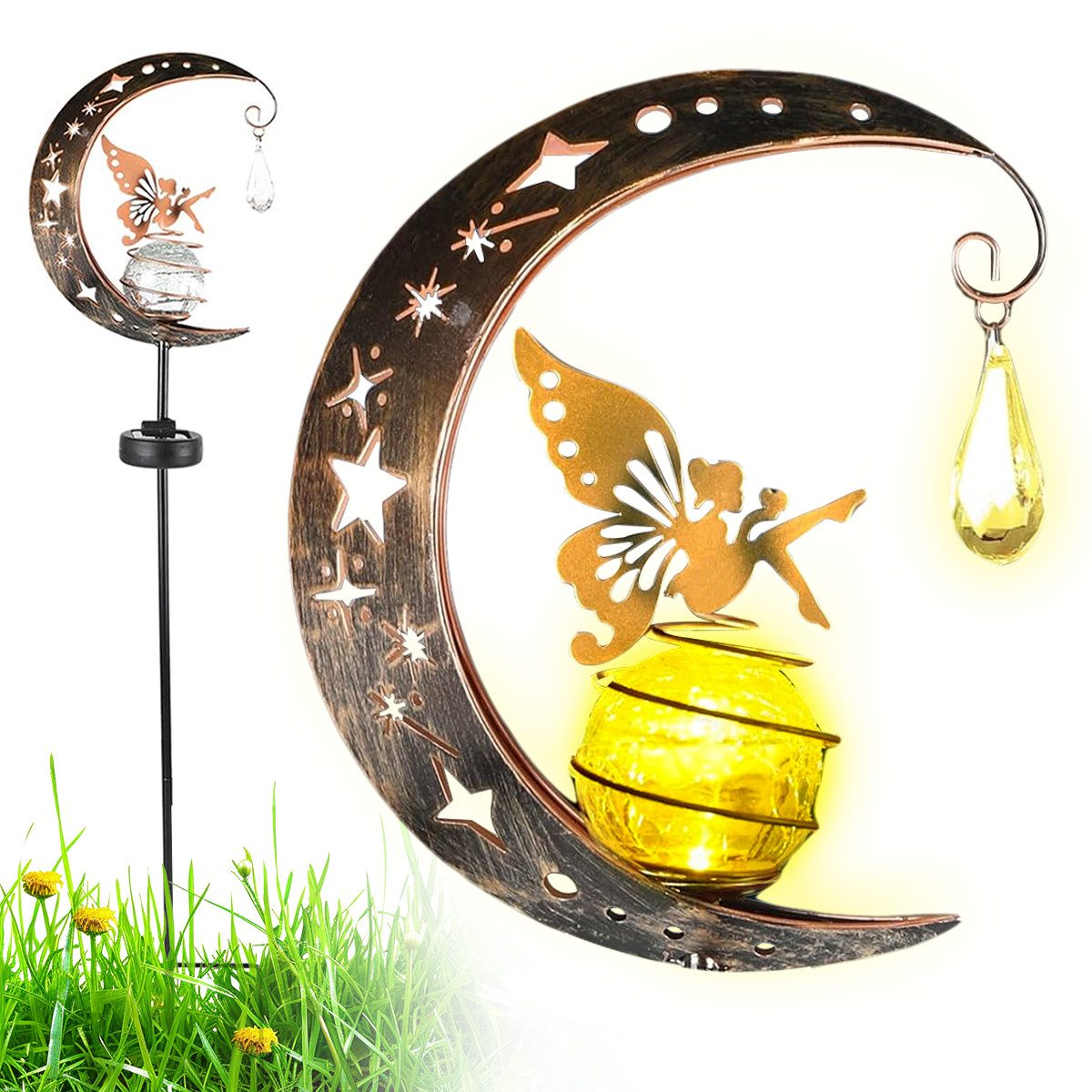 RWEUOQ LED Solarleuchte Garten Solar Flamme günstig online kaufen