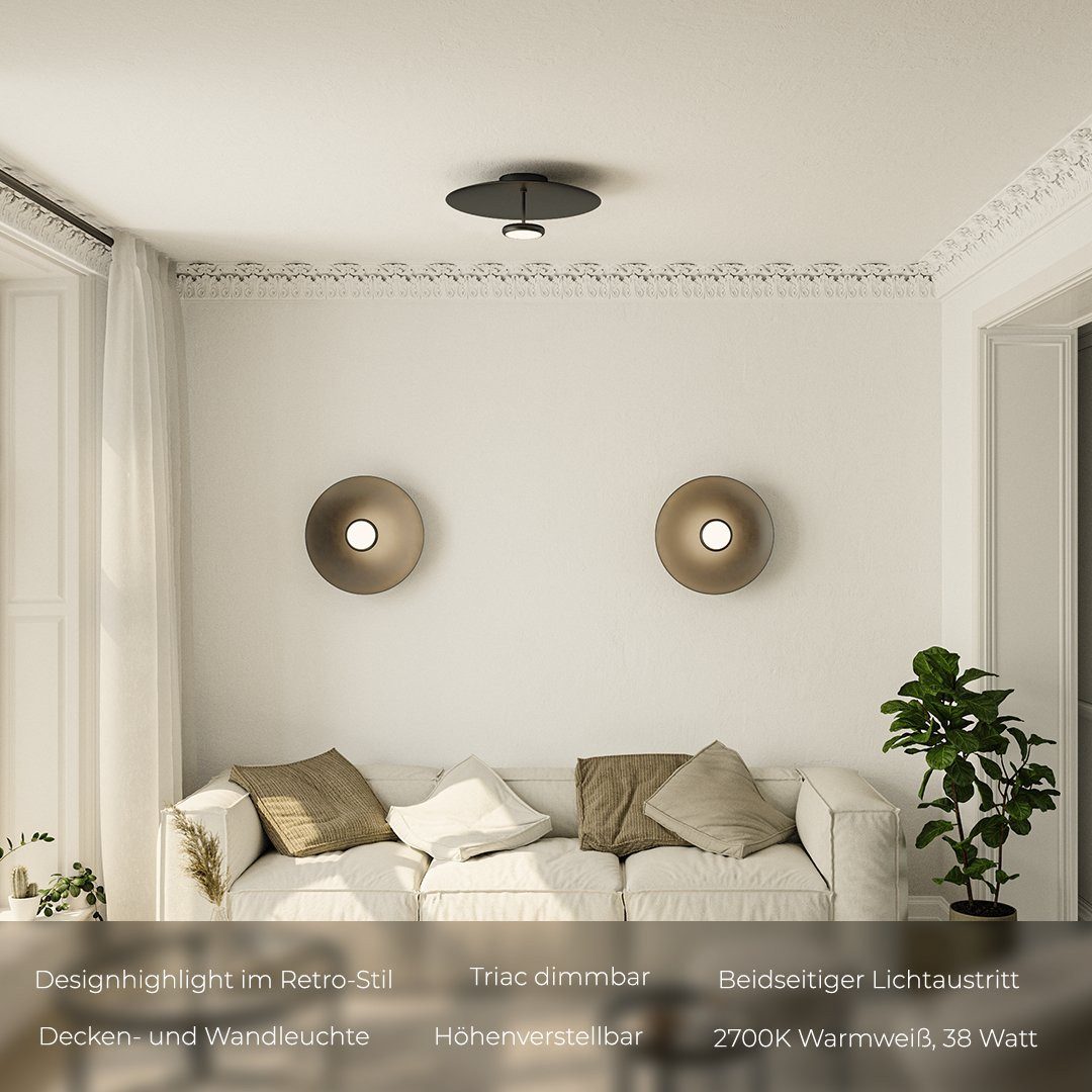 Neona Deckenleuchten ILUMA, Dimmbar per Triac-Schalter, LED, Warmweiß