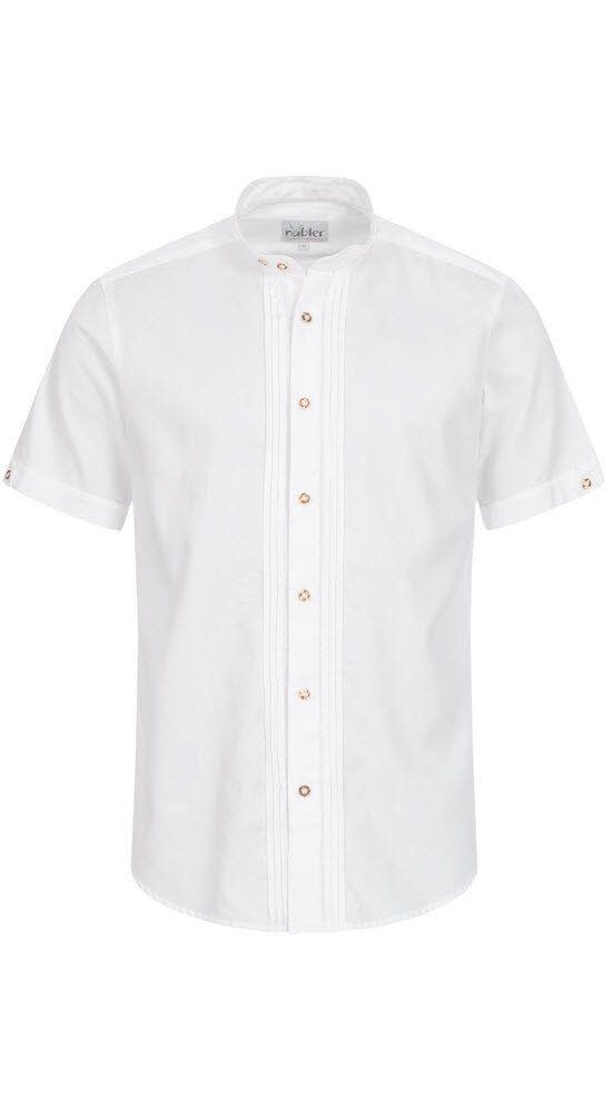 Nübler Trachtenhemd Trachtenhemd Kurzarm Johann in Weiß von Nübler