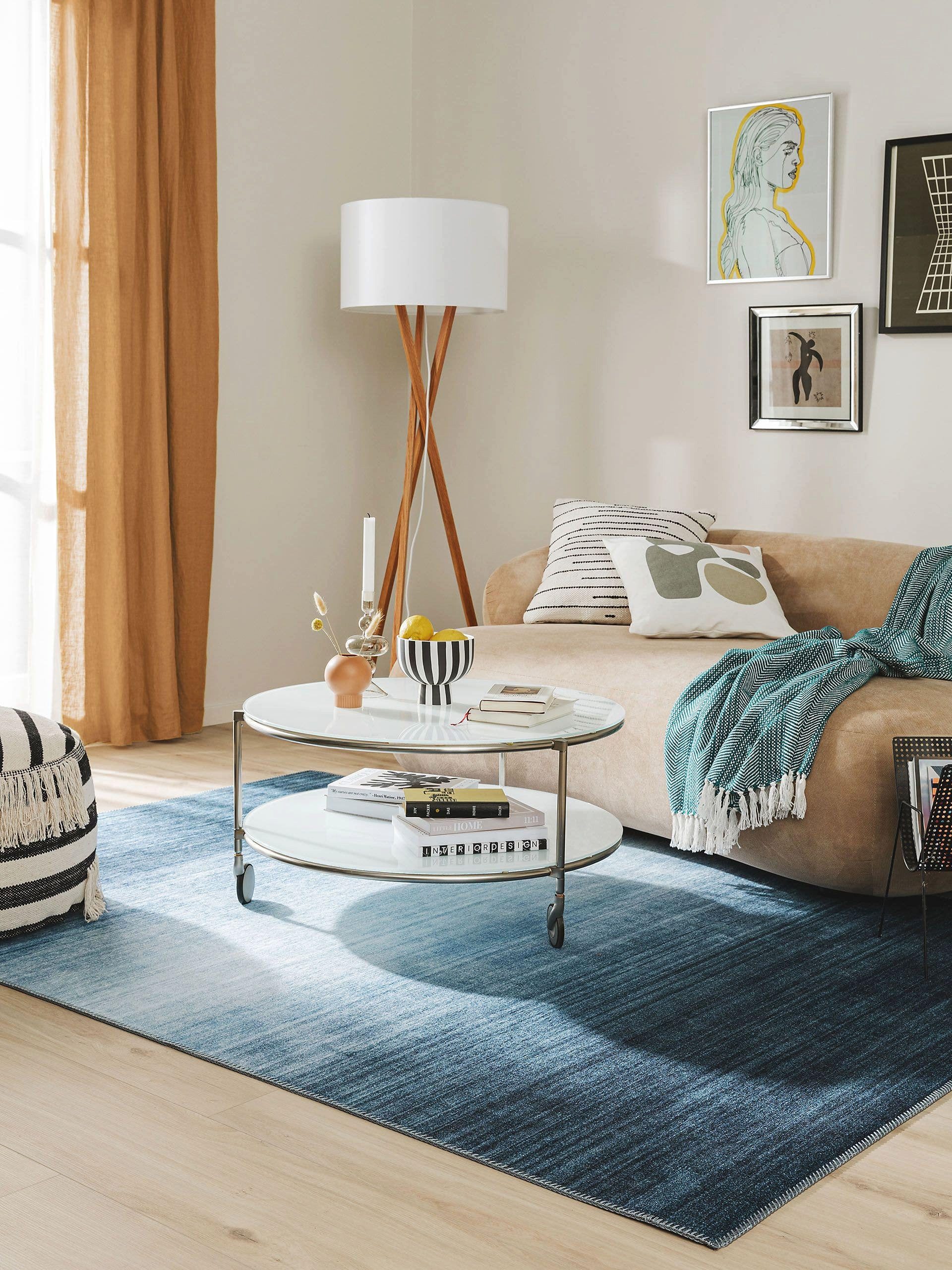 benuta Teppich Laury, rechteckig, Höhe: 5 mm, Kunstfaser, Berber, Ethno-Style, Wohnzimmer