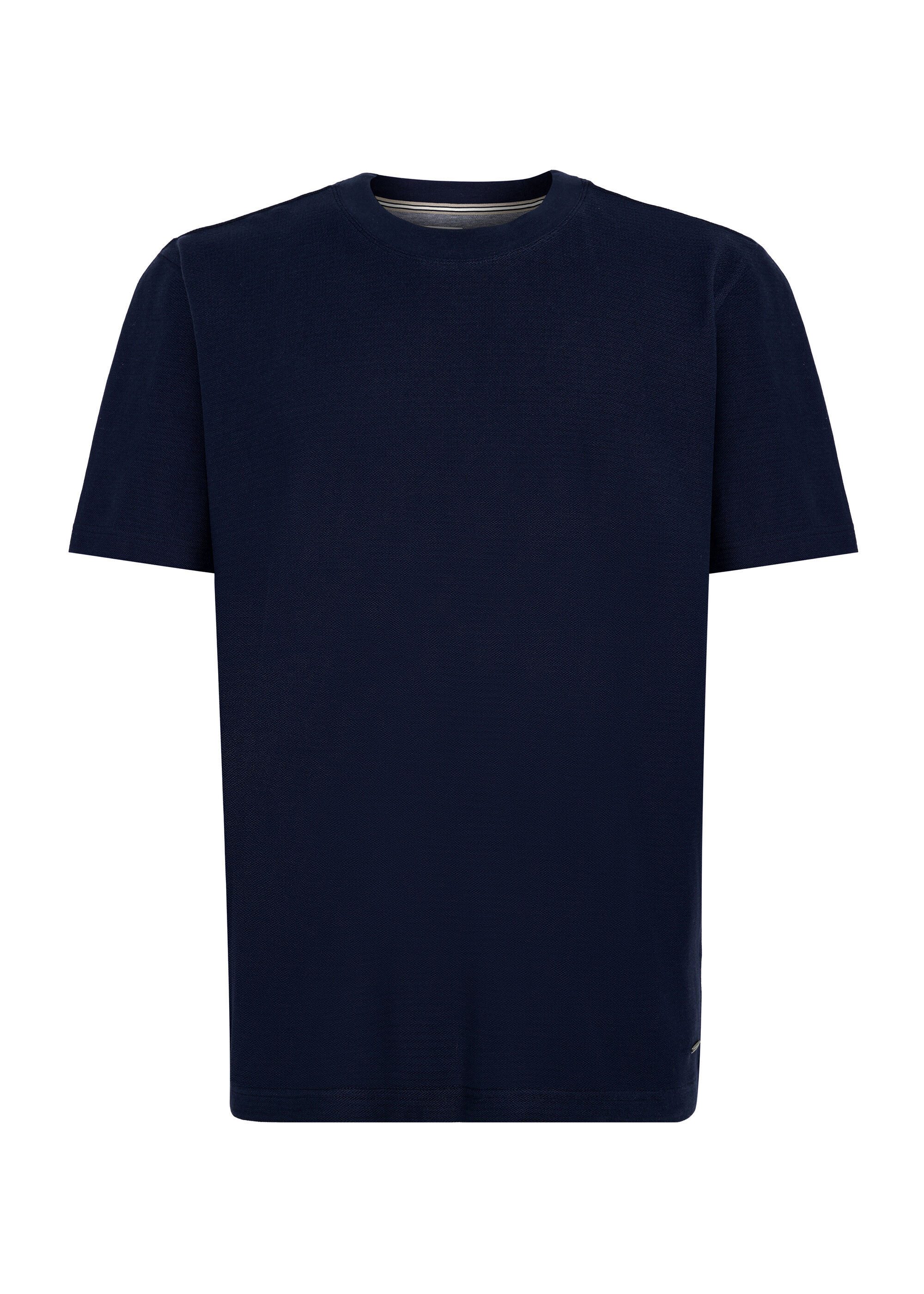 Pierre Cardin T-Shirt mit feiner Fischgrat-Struktur