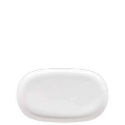 Rosenthal Tablett Jade Weiß Milch-/Zucker-Tablett, Porzellan, (1-tlg)