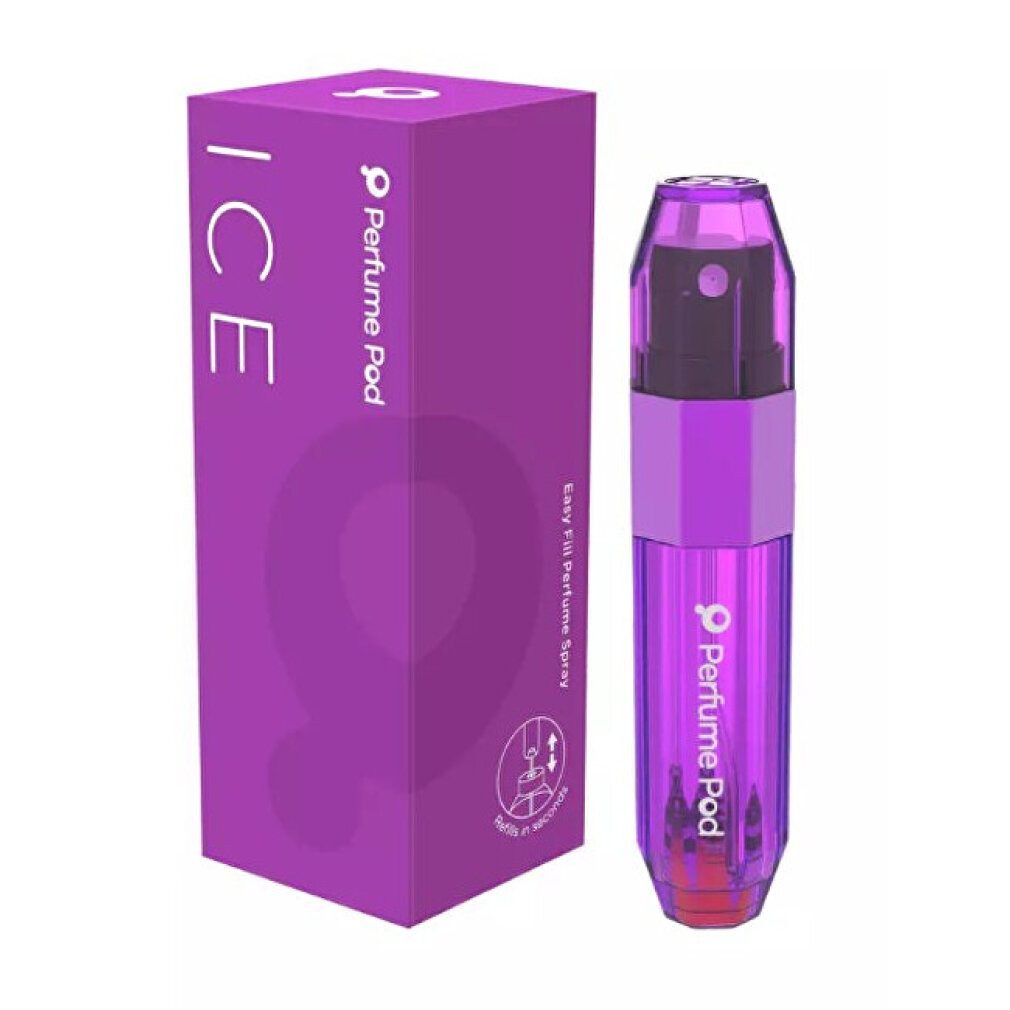 Travalo Sonnenschutzpflege Perfume Pod Ice nachfüllbarer Parfümzerstäuber Lila