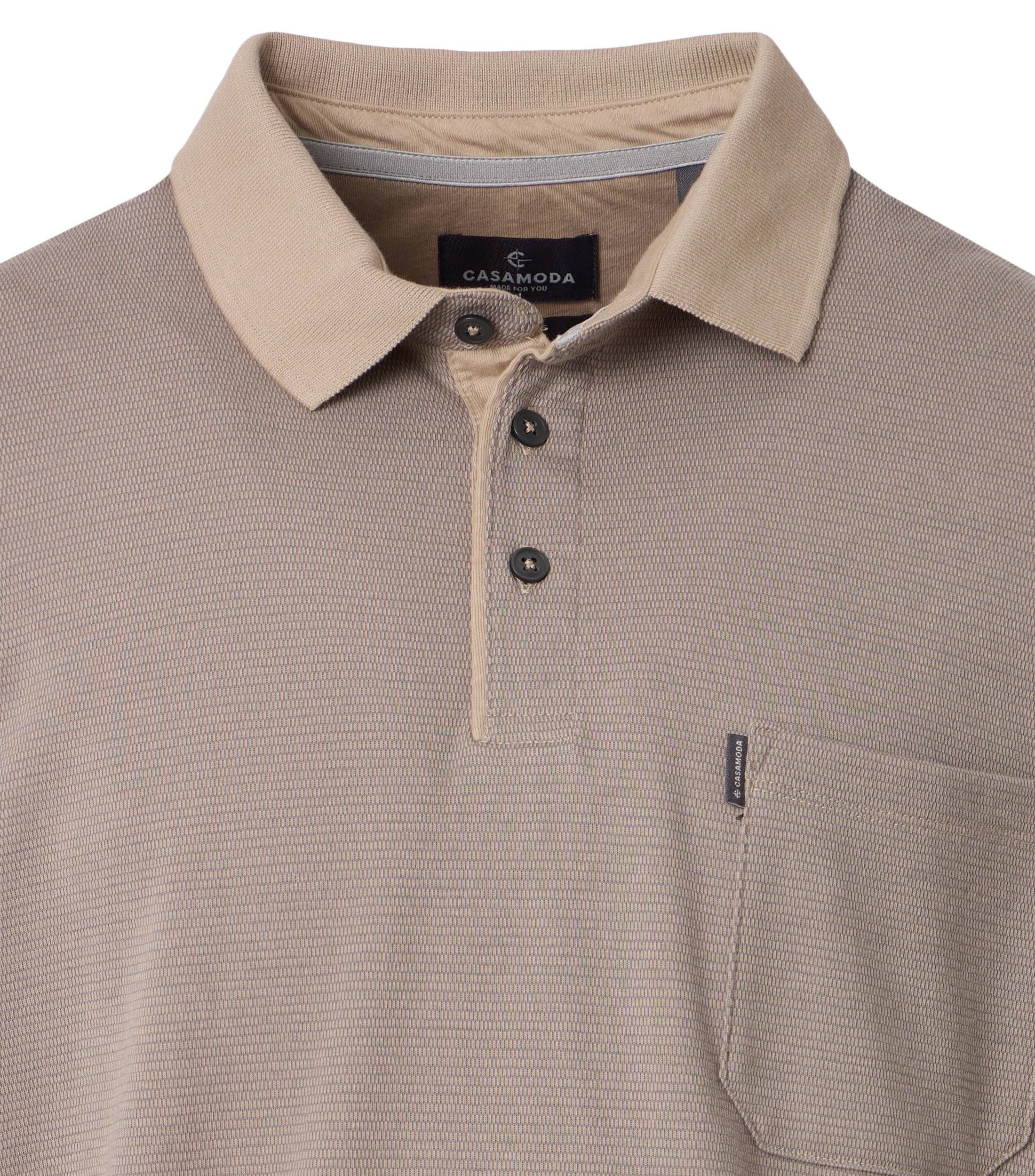 Langarm-Poloshirt CASAMODA Polo-Shirt Langarm uni