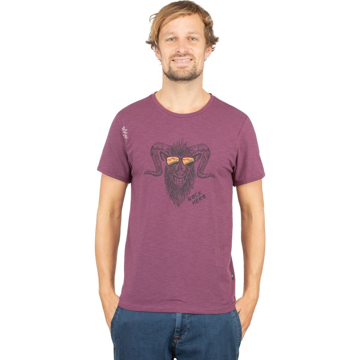 Chillaz Kurzarmshirt Rock Hero Super bequemes und nachhaltiges T-Shirt für Klettern, Wandern