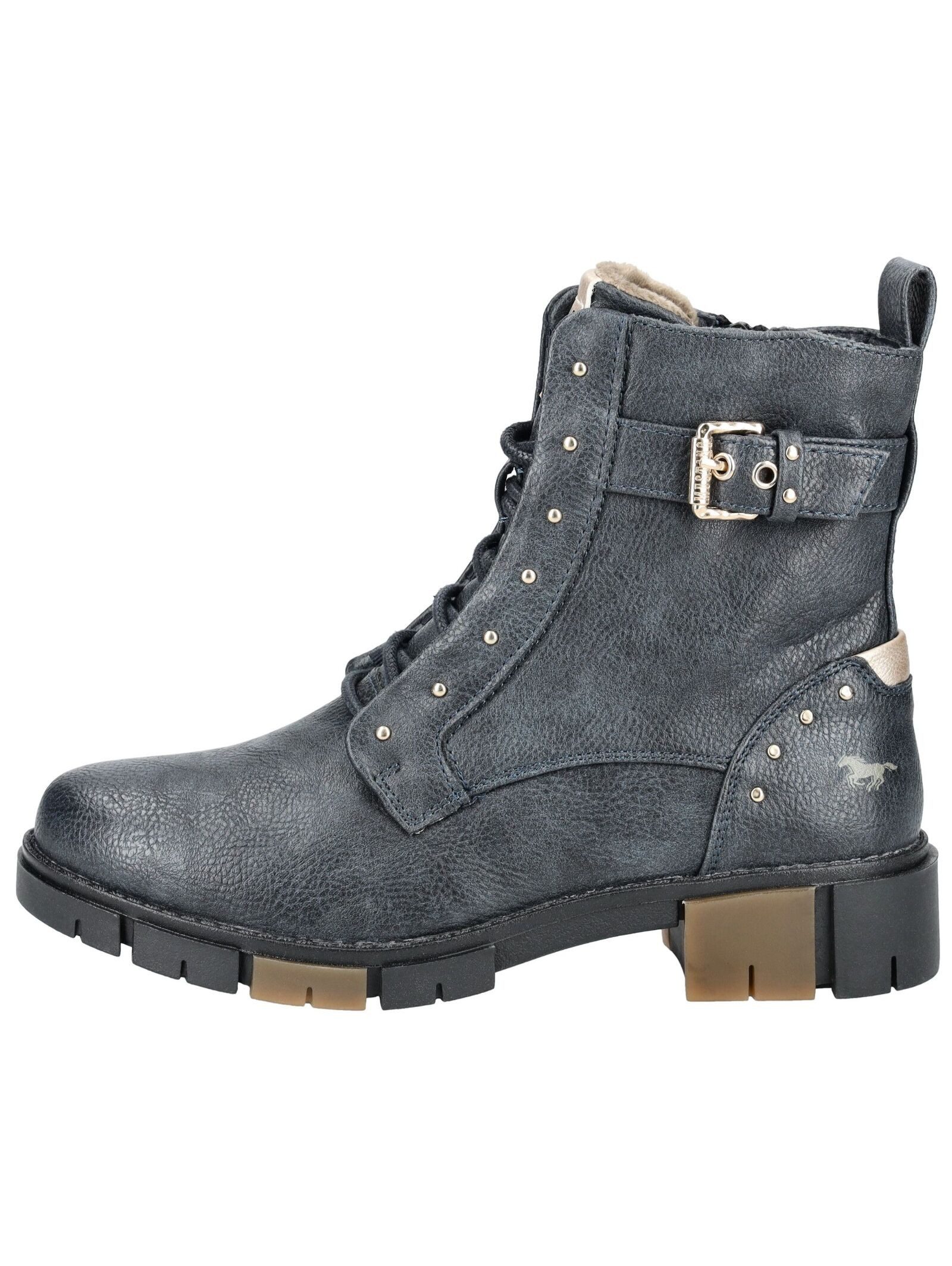 MUSTANG Stiefelette Lederimitat Schnürstiefelette günstig online kaufen