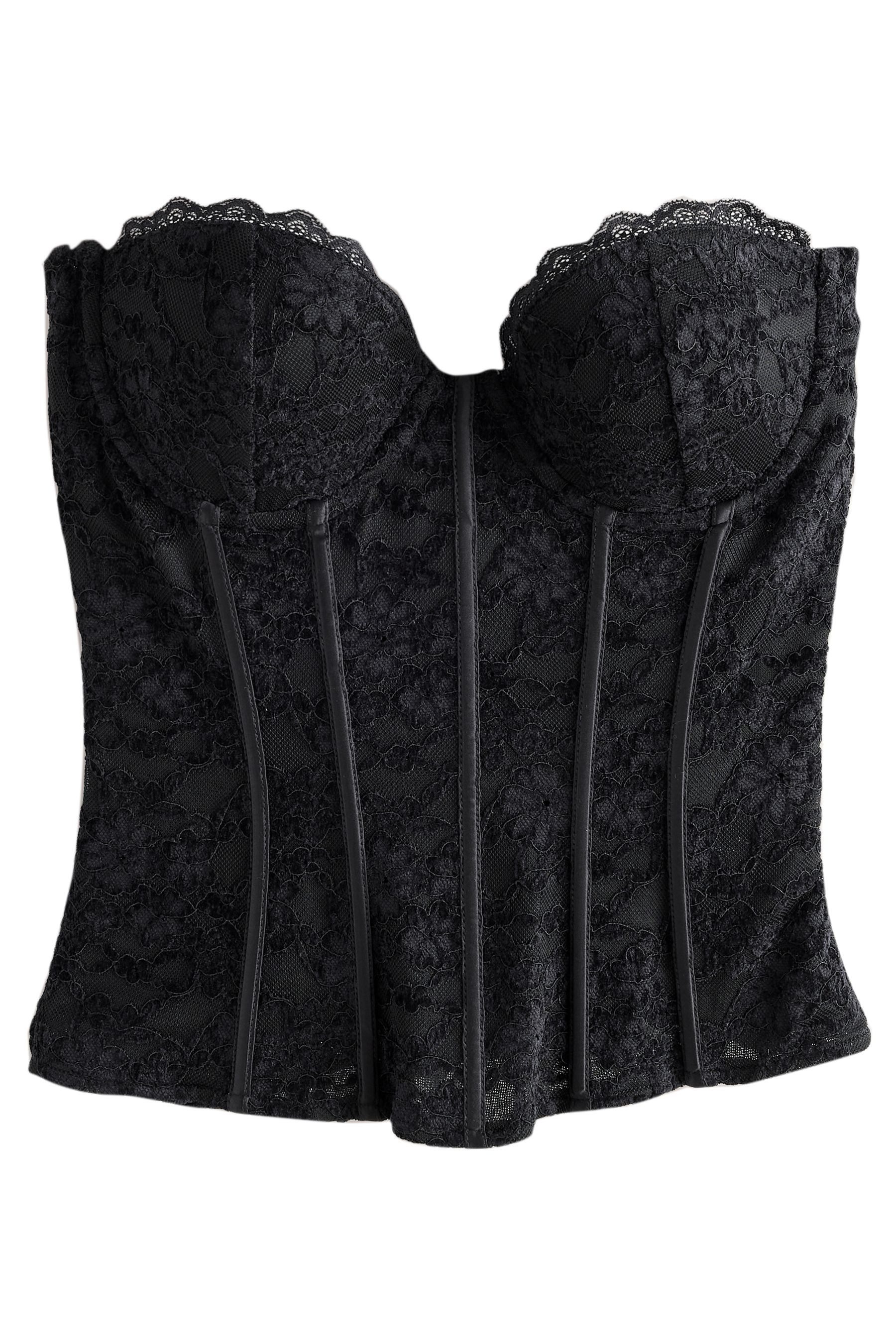 Next Corsage Ärmelloses Korsagentop aus floraler Spitze (1-tlg)
