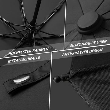 CALIYO Taschenregenschirm Regenschirm Taschenschirm Öffnen und Schließen automatisch, Klein, leicht, stark, winddicht und sturmfest für Herren und Damen