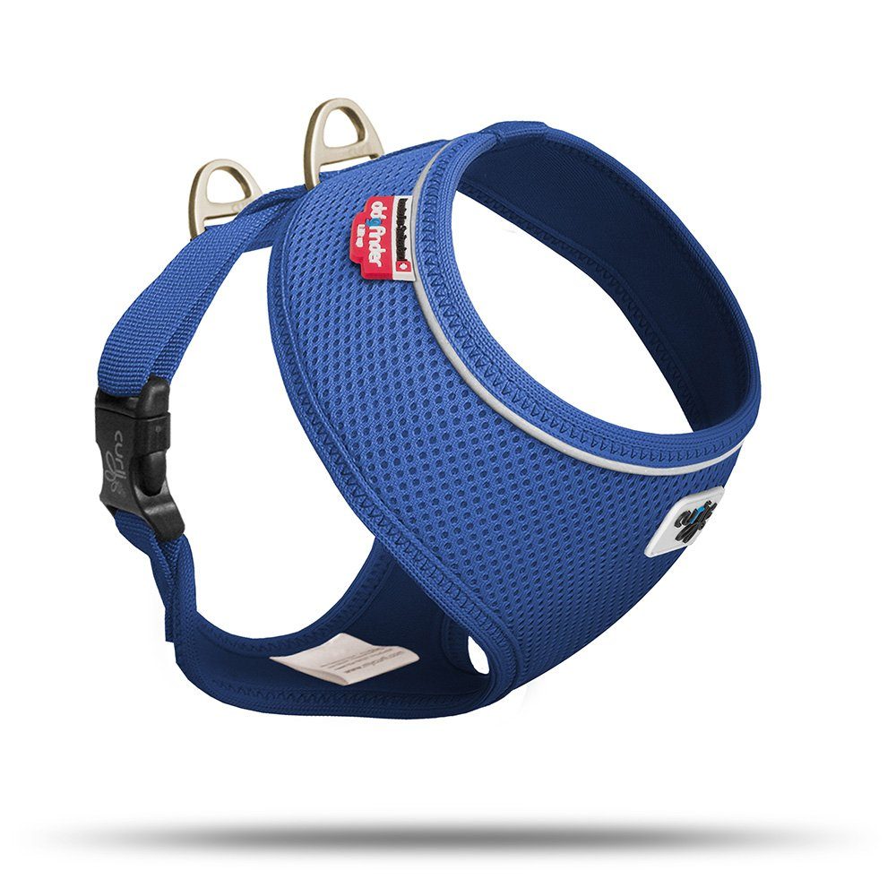 Curli Hunde-Geschirr Basic Geschirr Air-Mesh blau