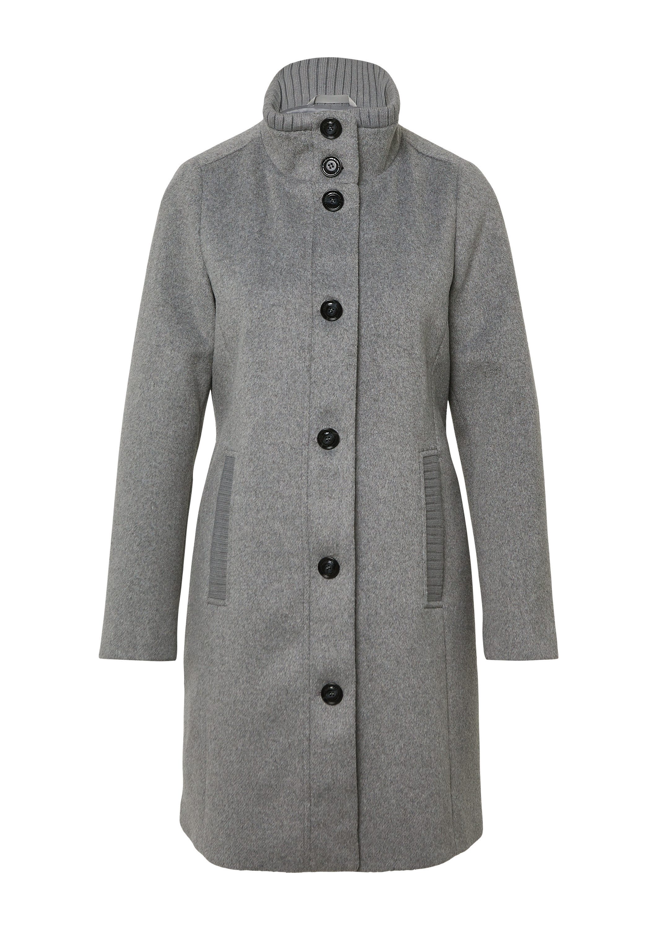 s.Oliver Wintermantel Outdoor-Mantel Kurzer Mantel aus Wollmix mit Knopflei günstig online kaufen