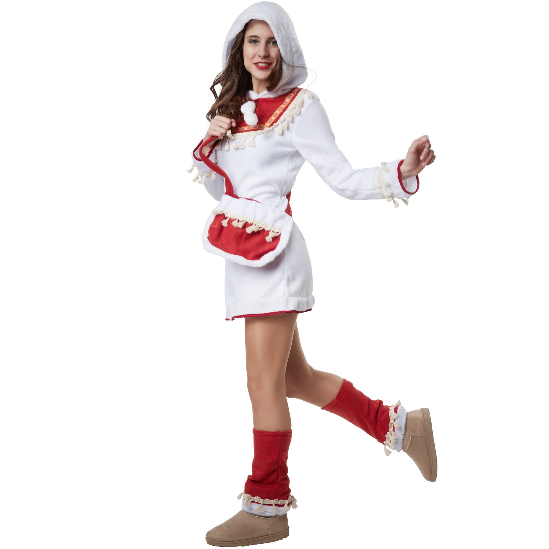 dressforfun Kostüm Frauenkostüm Nordische Ureinwohnerin, Traditionell gehal günstig online kaufen