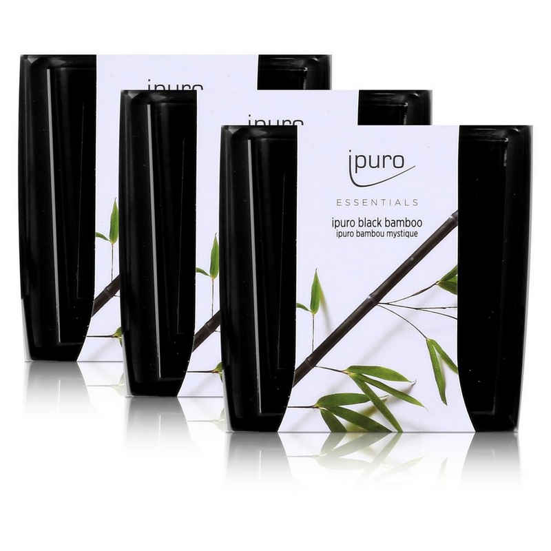 IPURO Duftkerze Essentials by Ipuro Duftkerze black bamboo 125g - Herb-frischer Duft