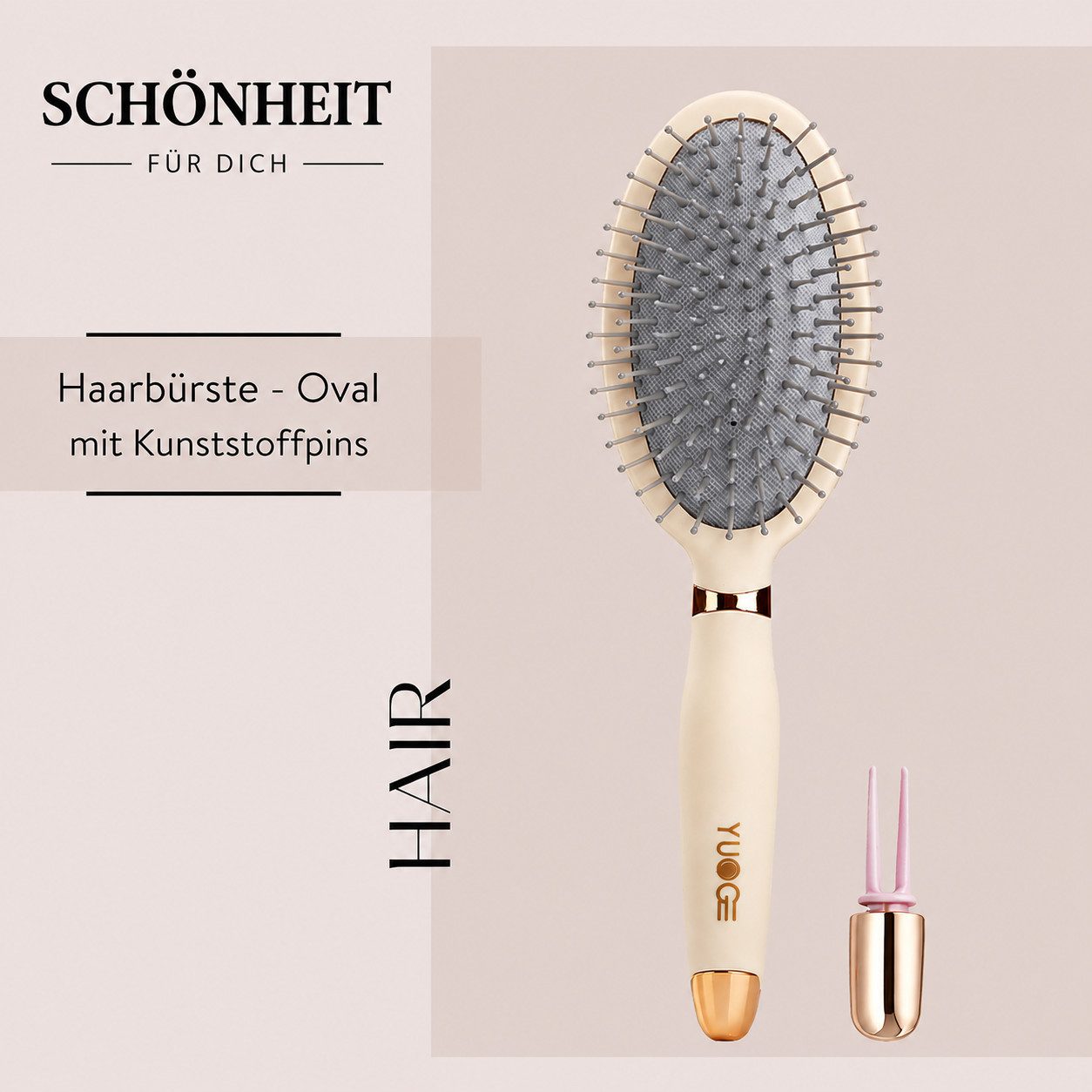 Forrlite Haarbürste Haarbürsten-Set Entwirrbürste für Nass & Trocken Haar, Haarbürsten-Set Entwirrbürste Paddle Bürste, Haarbürste für Nass- & Trockenhaar, Anti-Frizz Stylingbürste für Damen Herren, Nass- und Trockenanwendung, langer Haarkamm
