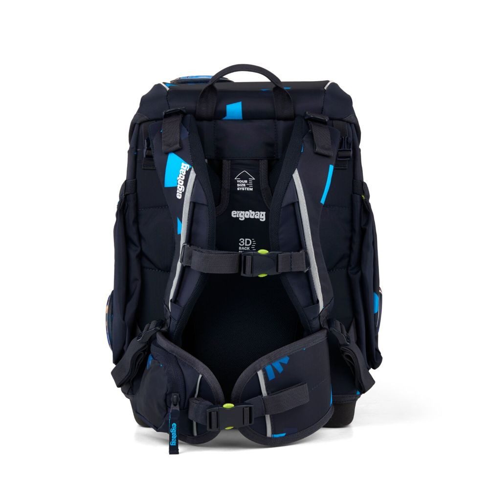 ergobag Schulranzen Cubo (inkl. Etui (befüllt), Schlamperrolle, Sportbeutel und Kletties, 5tlg)