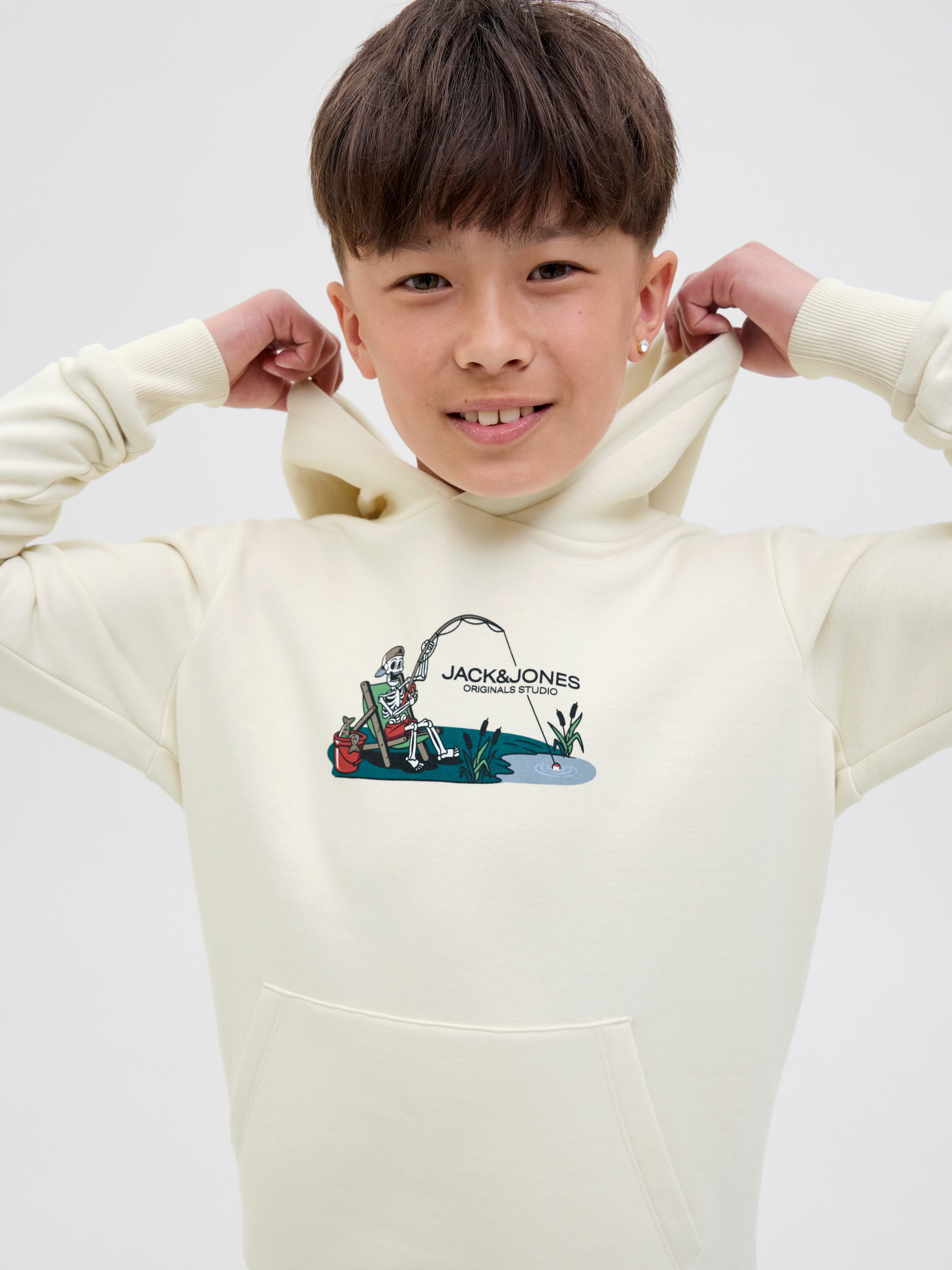 Jack & Jones Junior Kapuzensweatshirt JORSKULL NATURE SWEAT HOOD SN JNR