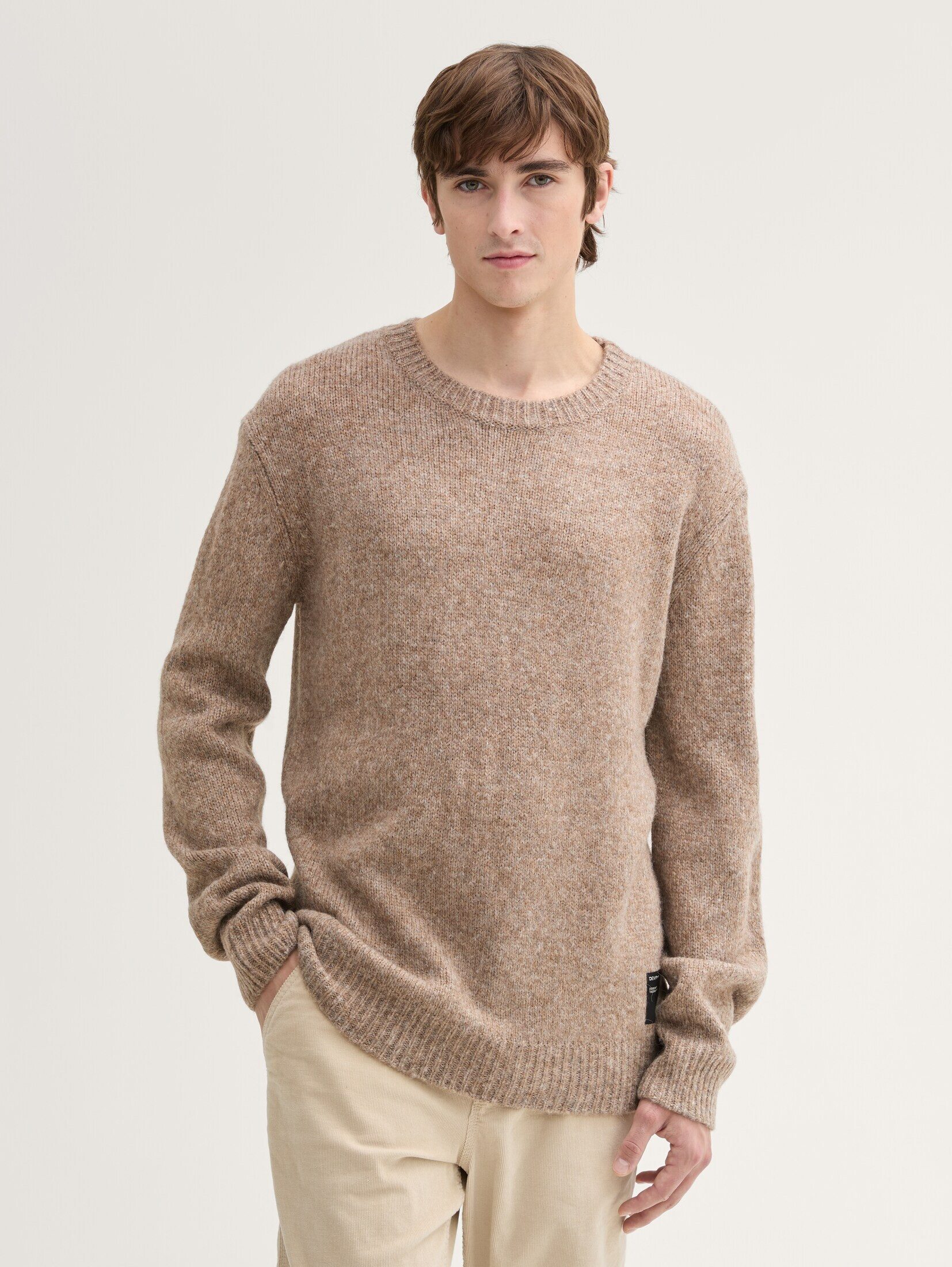 Strickpullover Strickpullover mit Rundhalsausschnitt